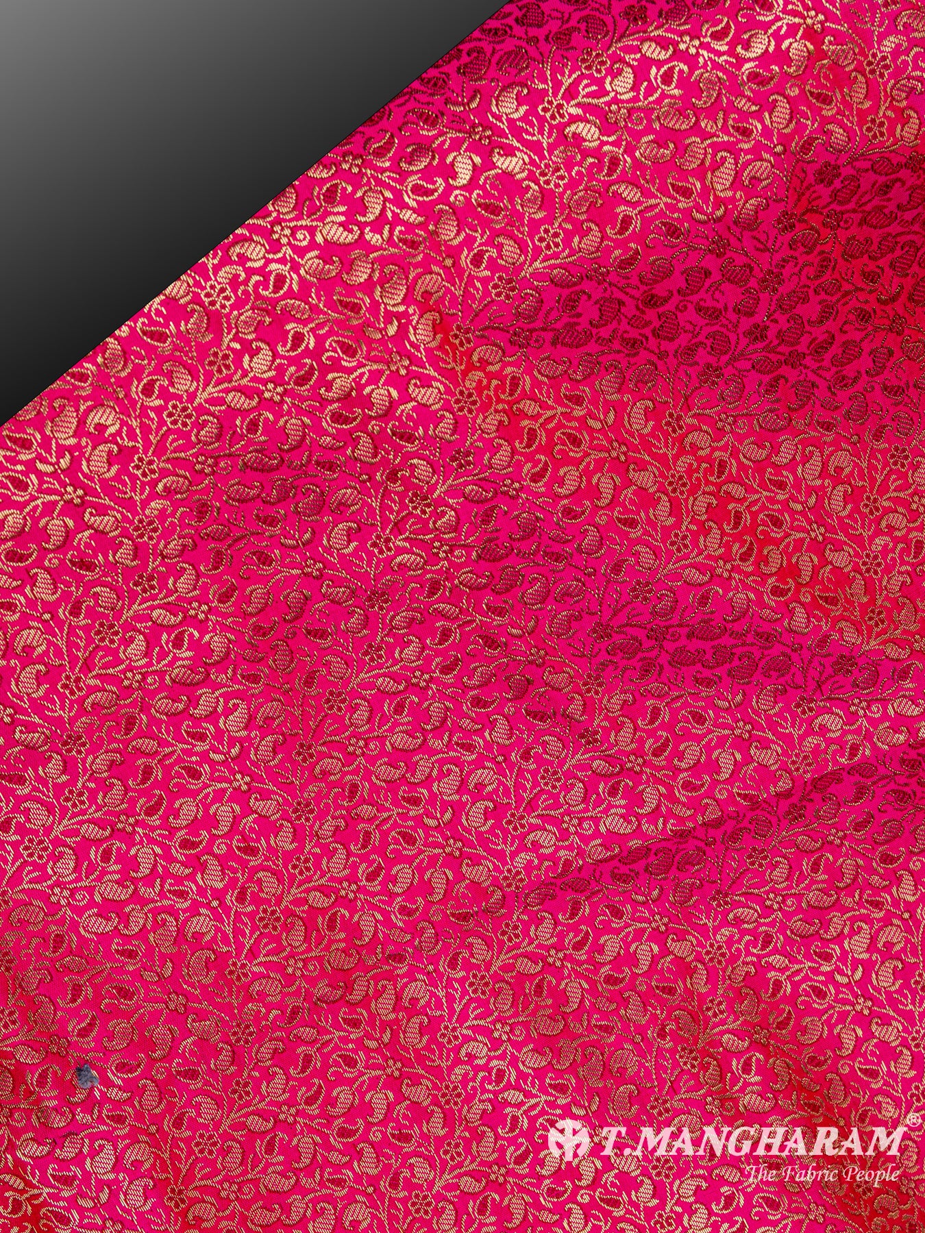 Pink Semi Banaras Fabric - EC6486 view-2