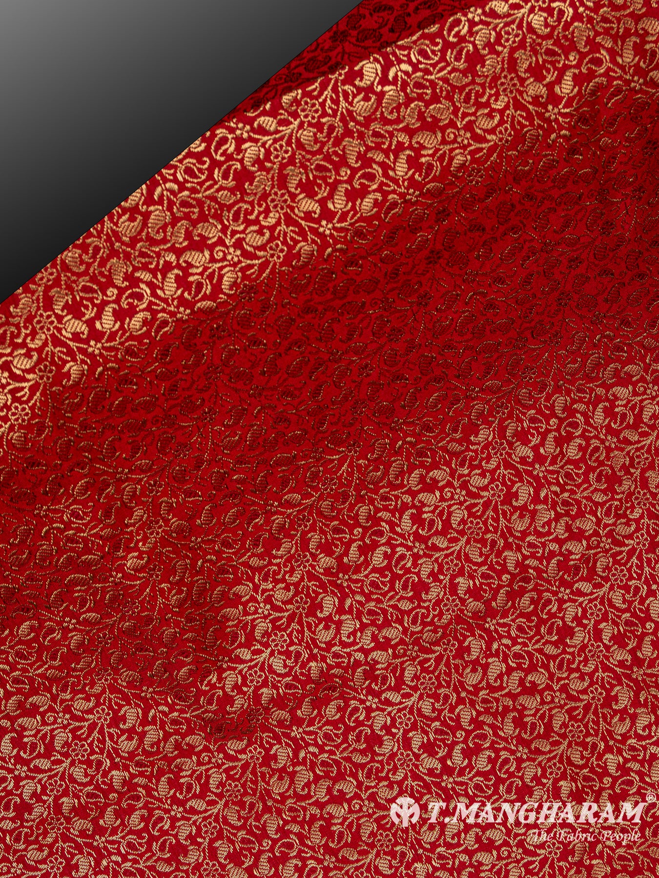 Maroon Semi Banaras Fabric - EC6482 view-2