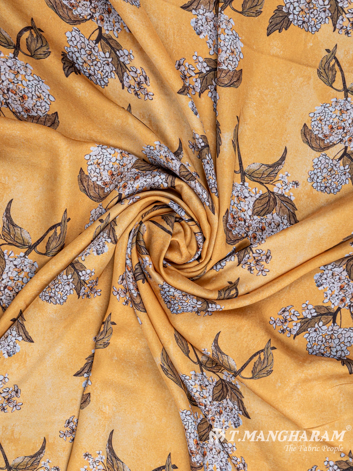 Yellow Satin Fabric - EB4852 view-1