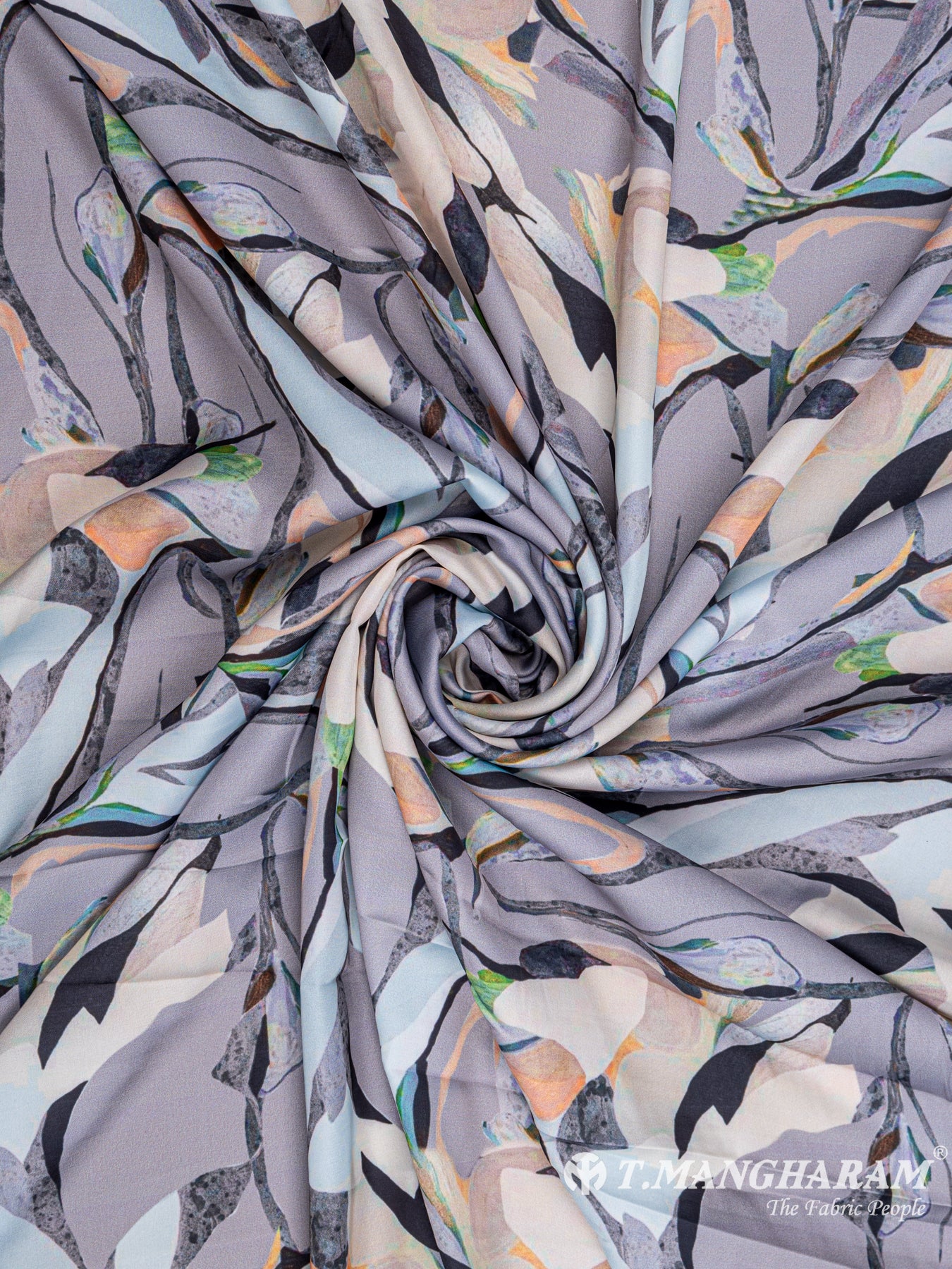 Multicolor Satin Fabric - EB4844 view-1