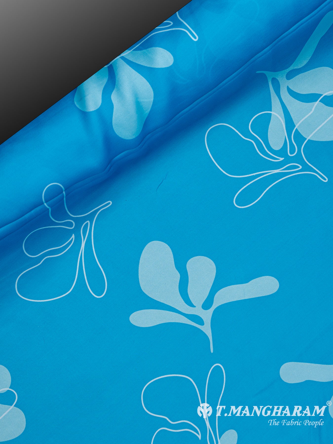 Blue Satin Fabric - EB4834 view-2