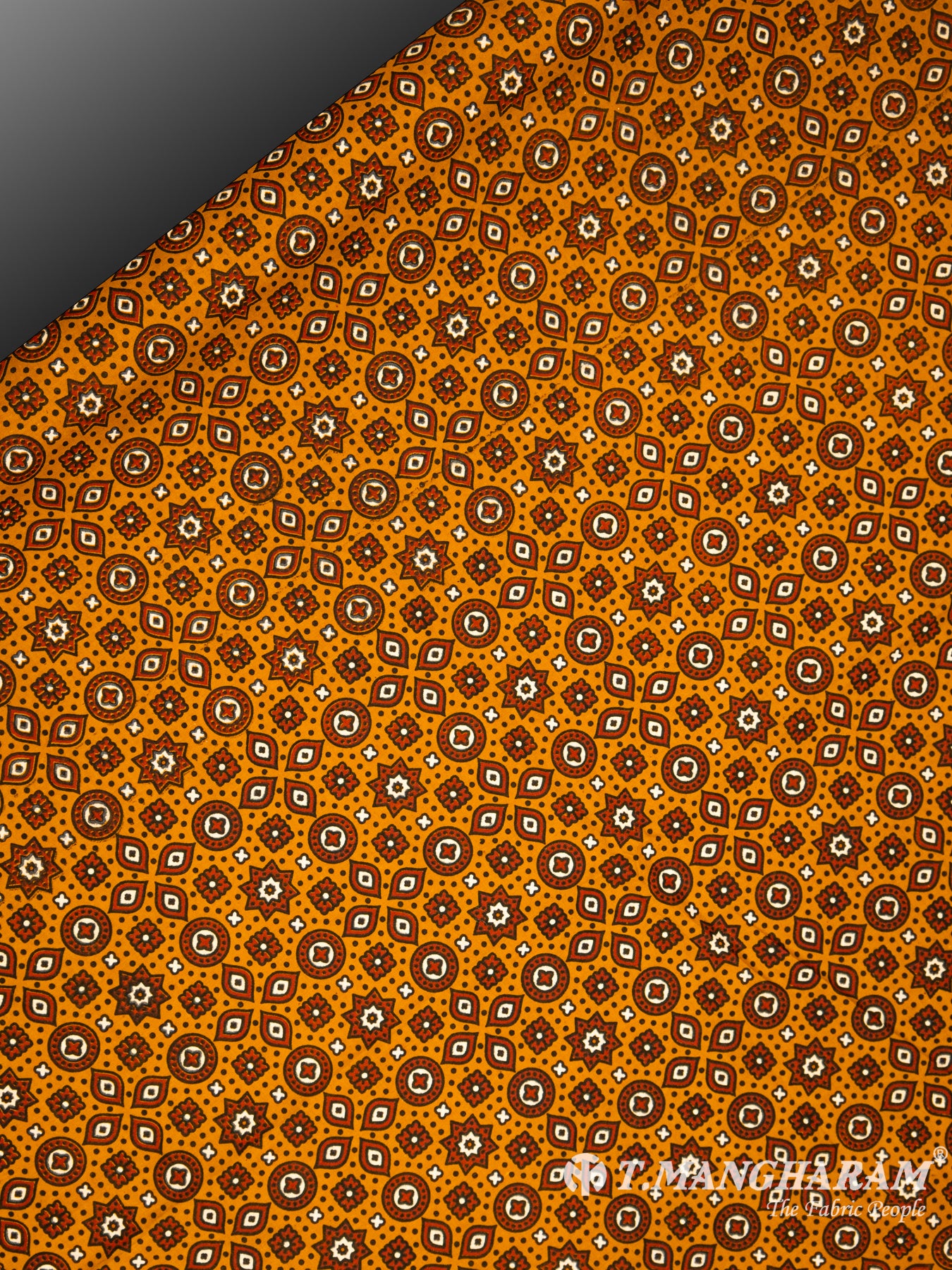 Mustard Yellow Cotton Fabric - EA1756 view-2