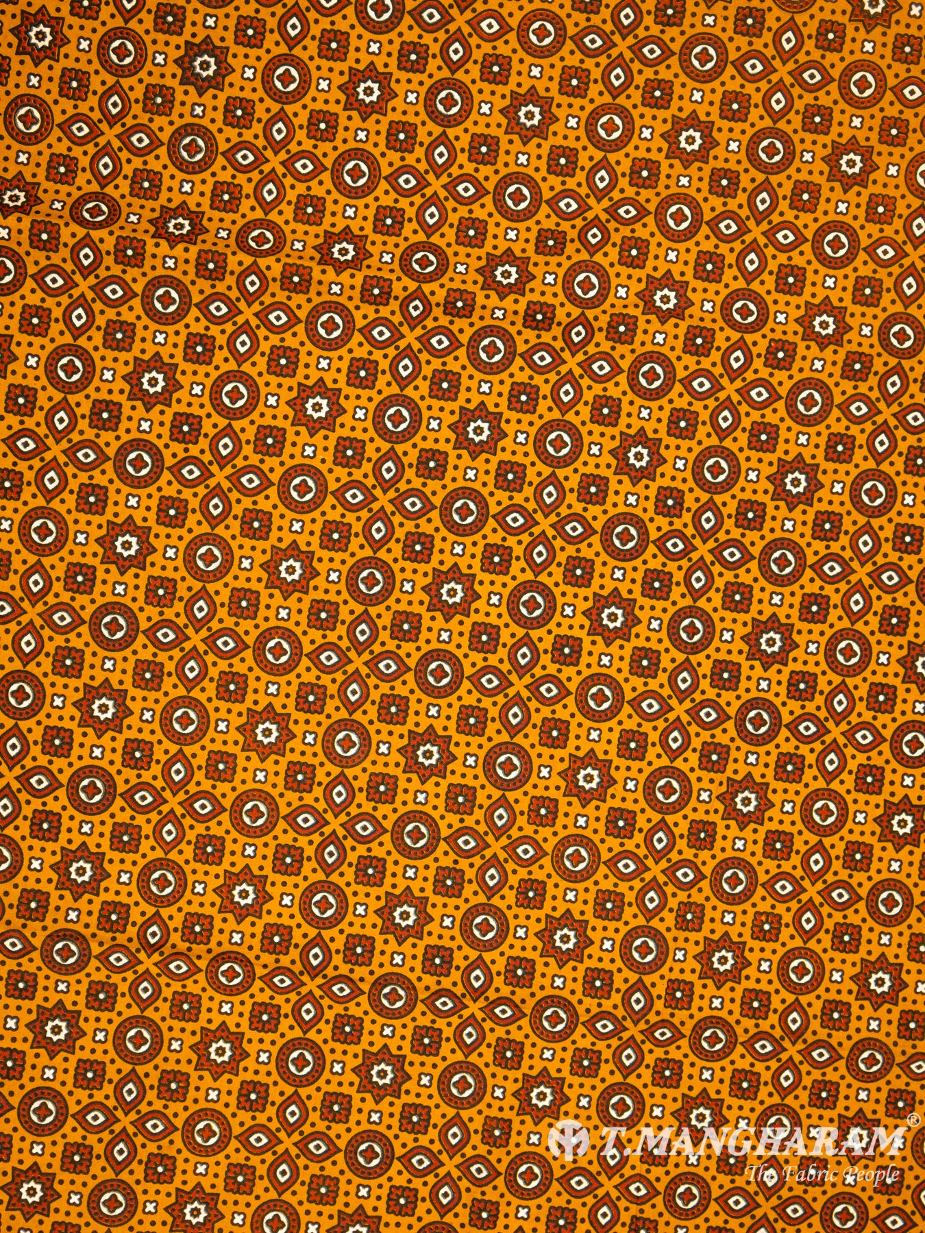 Mustard Yellow Cotton Fabric - EA1756 view-3