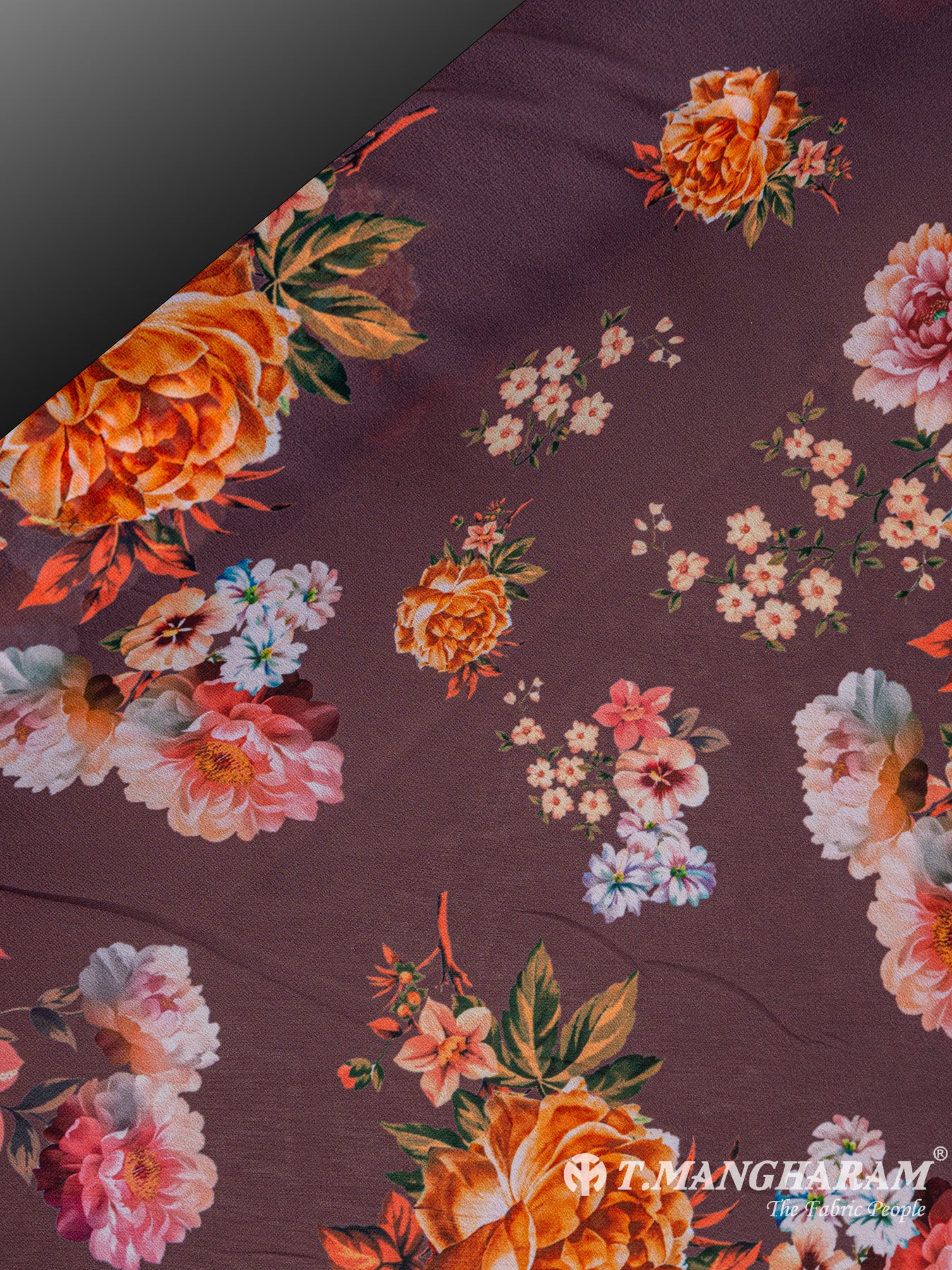 Wine Georgette Fabric - EB4828 view-2