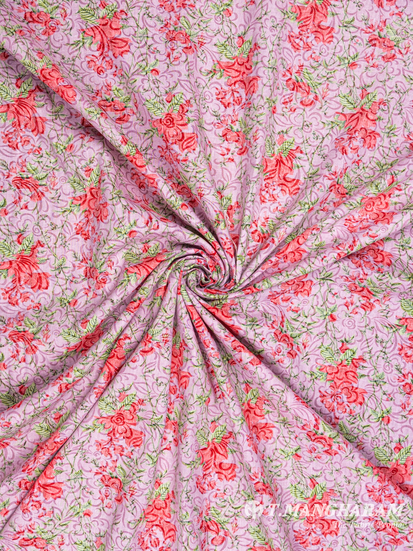 Pink Cotton Fabric - EB3458 view-1