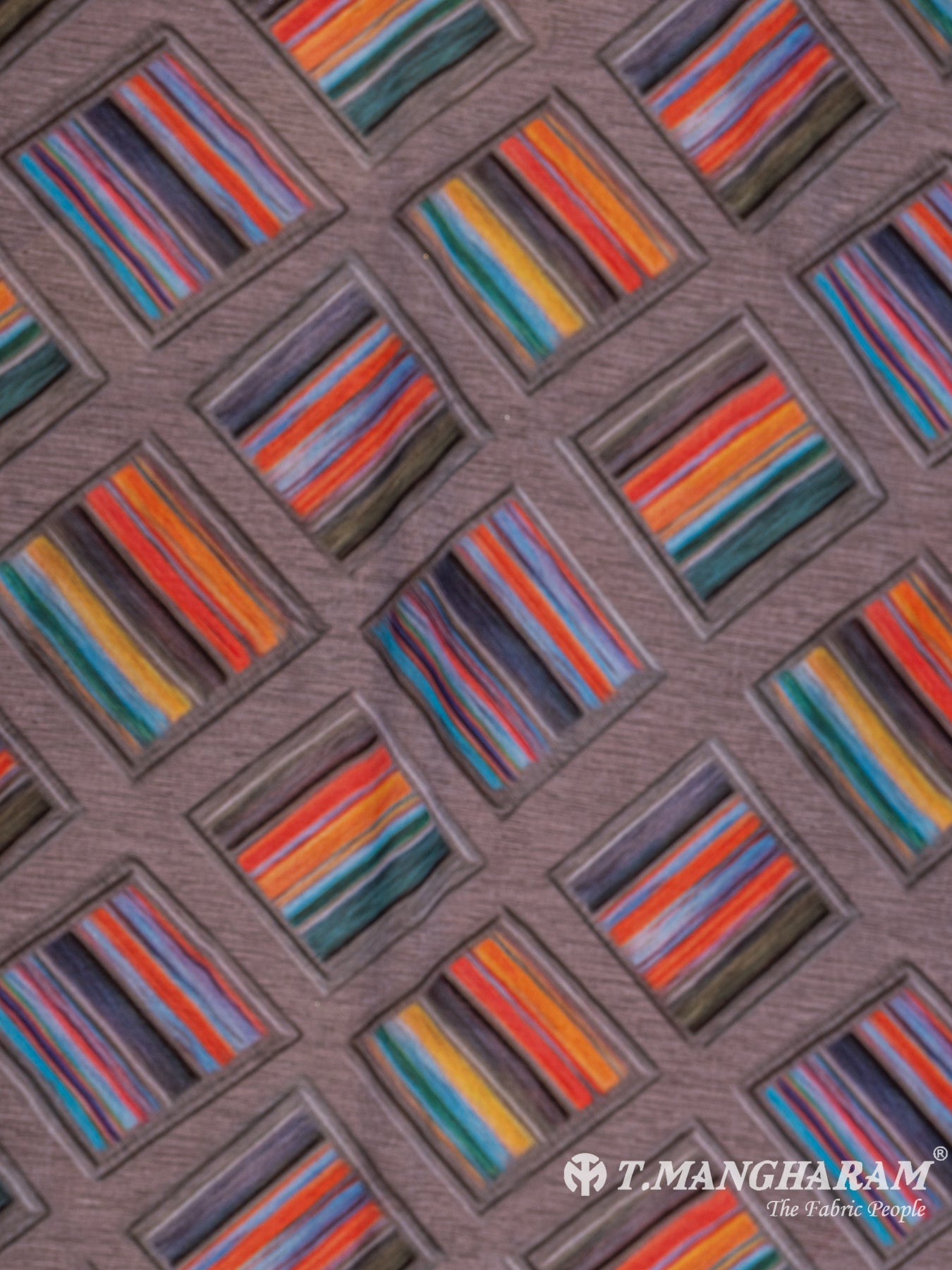 Multicolor Georgette Fabric - EB4811 view-3