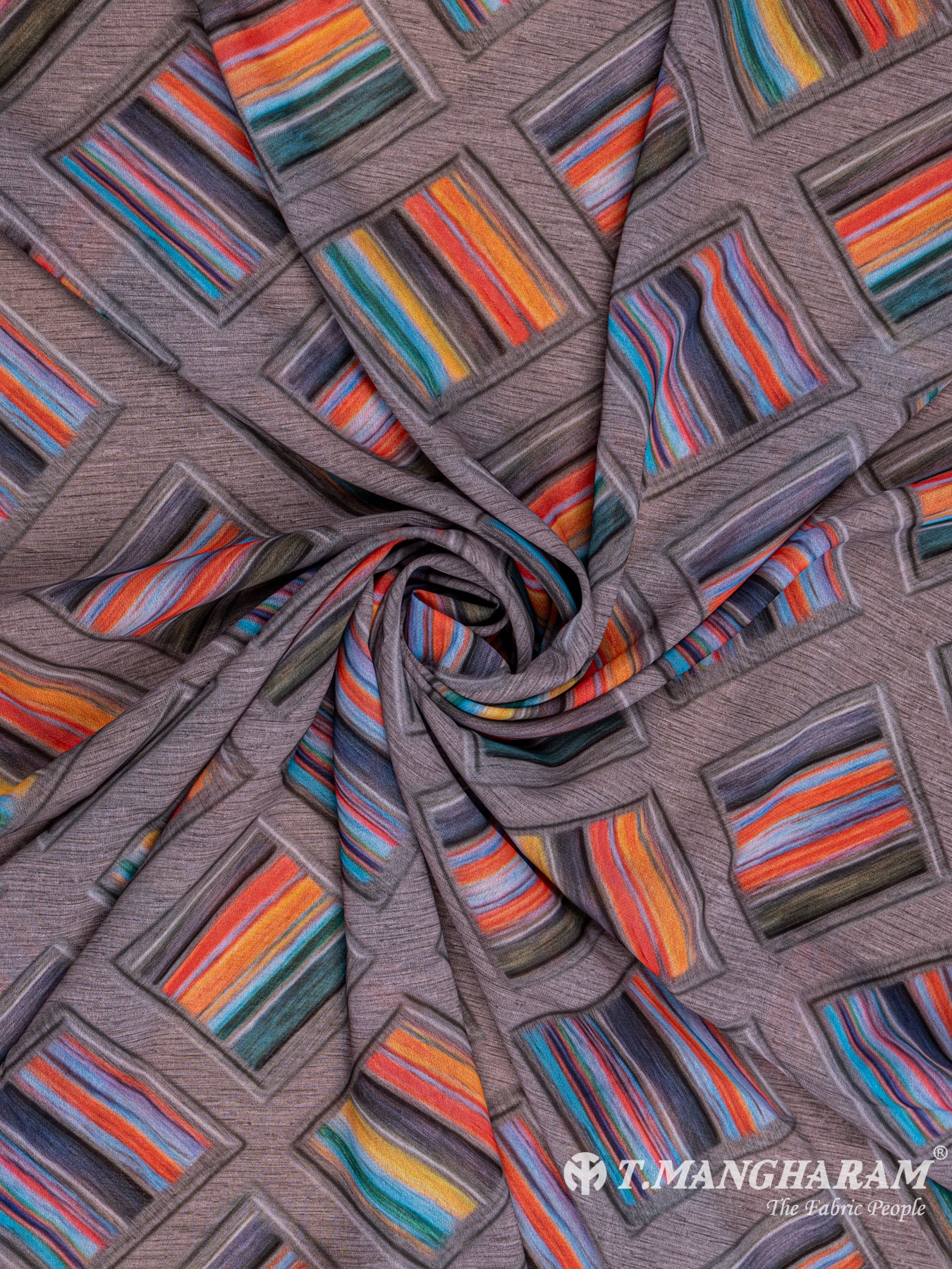 Multicolor Georgette Fabric - EB4811 view-1