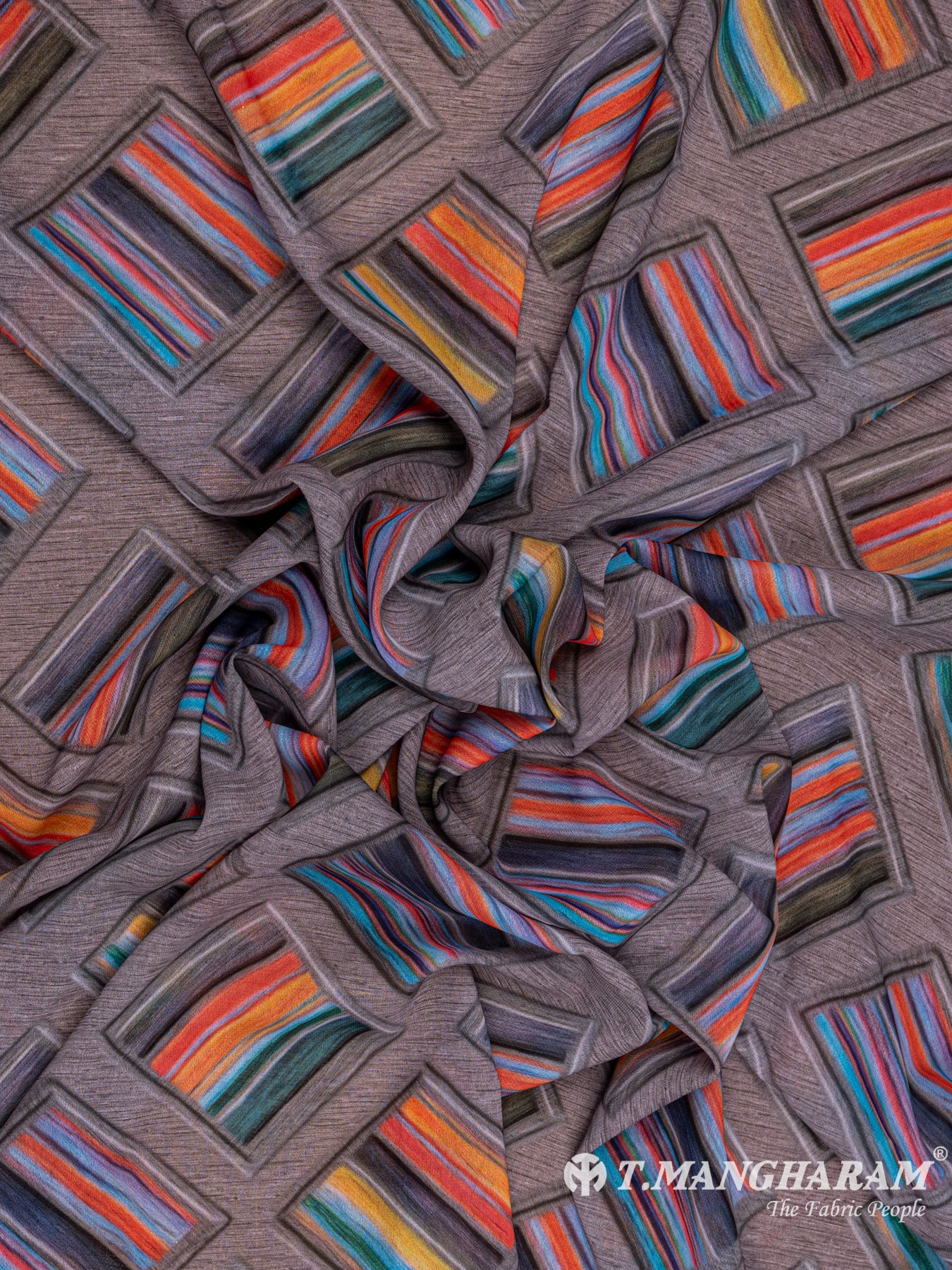 Multicolor Georgette Fabric - EB4811 view-4