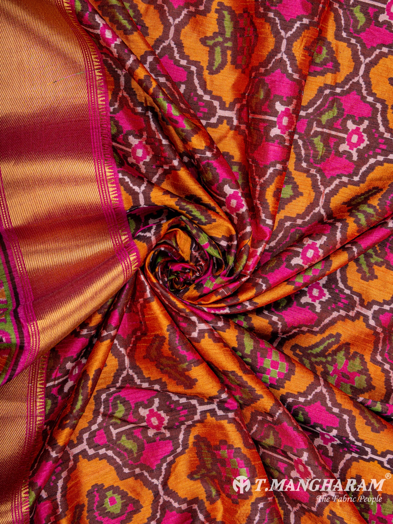 Multicolor Semi Silk Fabric - EC6557 view-1