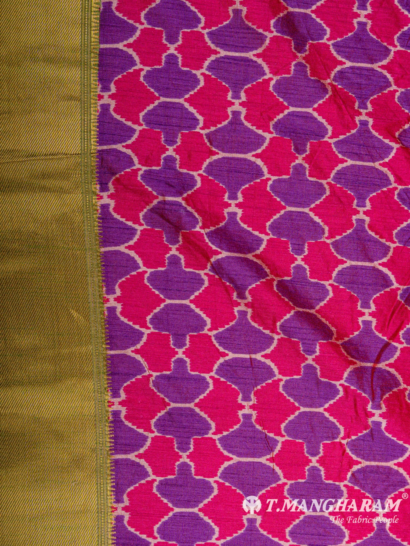 Pink Semi Silk Fabric - EC6570 view-3
