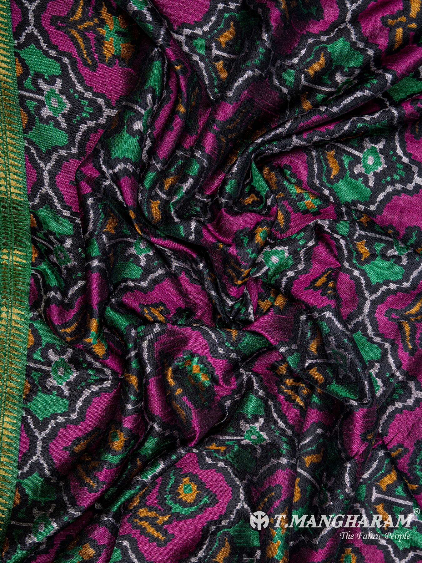 Multicolor Semi Silk Fabric - EC6556 view-5