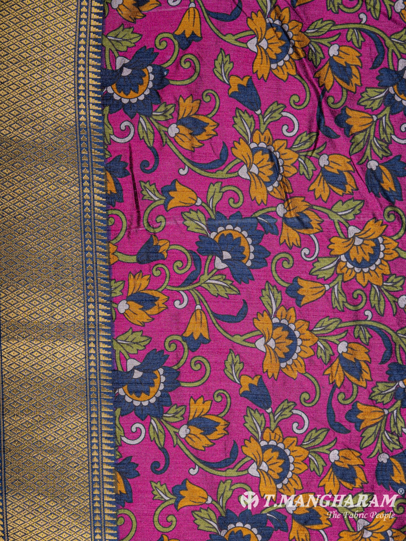 Pink Semi Silk Fabric - EC6564 view-4