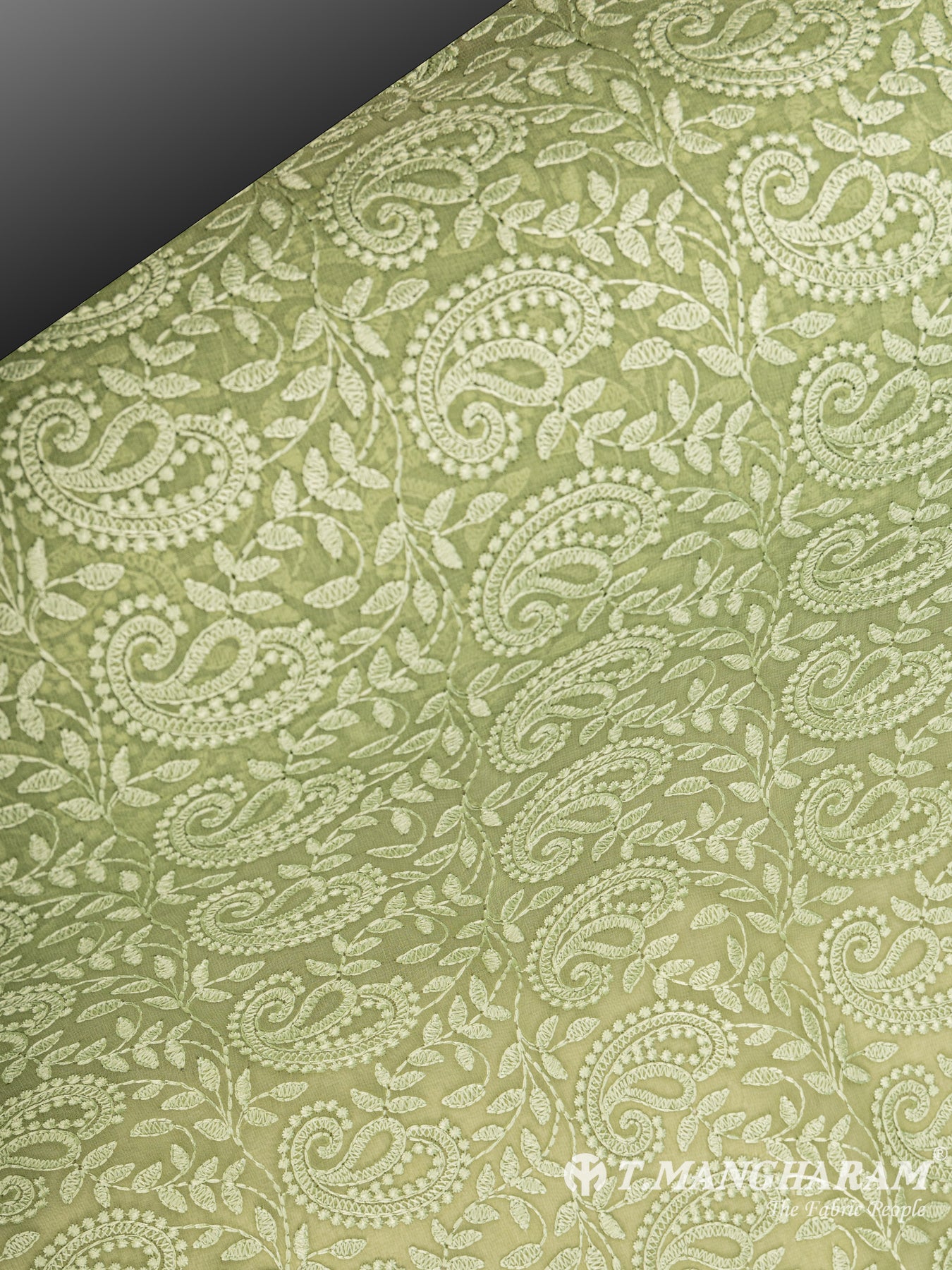 Green Net Embroidery Fabric - EC6526 view-1