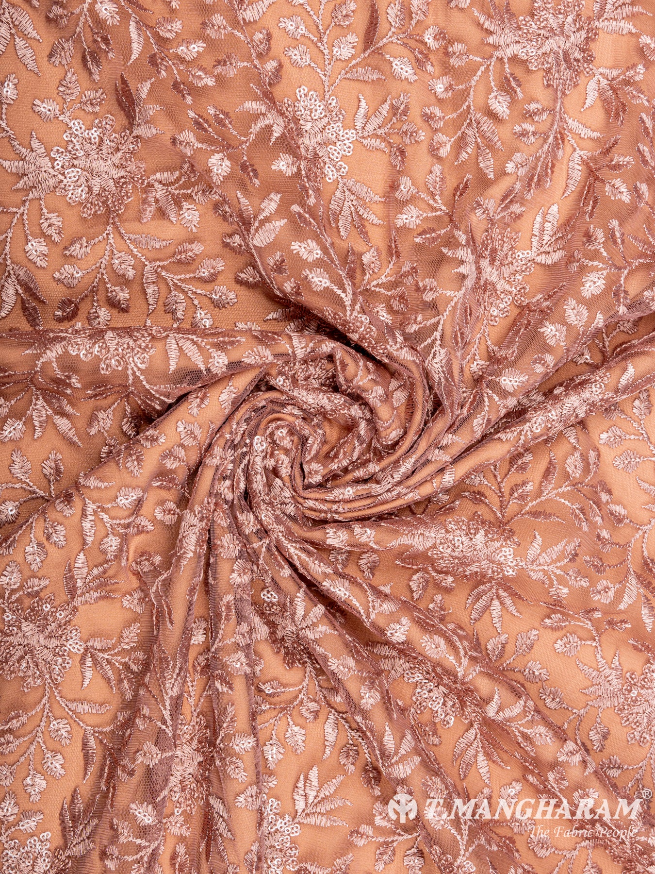 Peach Net Embroidery Fabric - EC6551 view-1