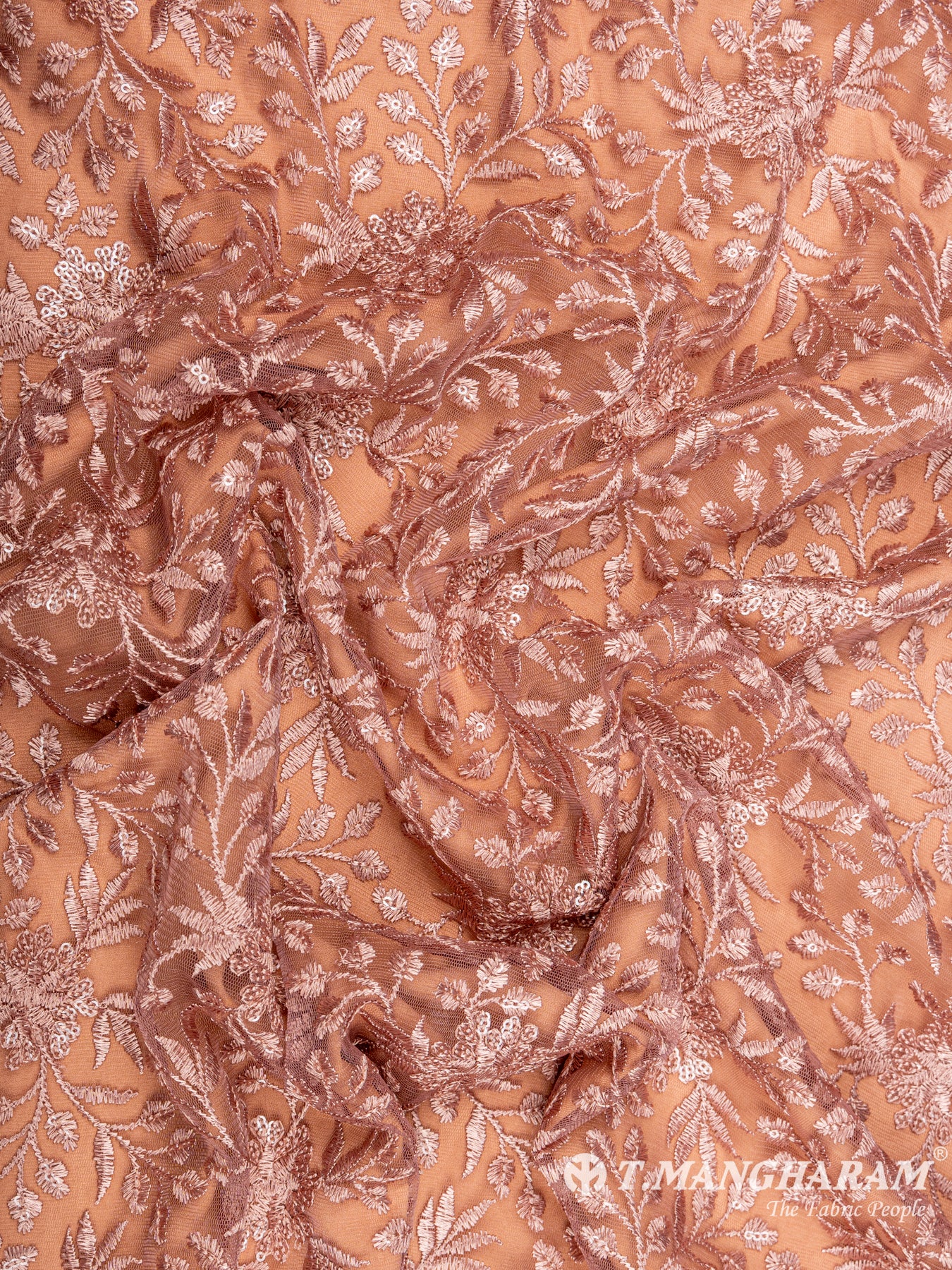Peach Net Embroidery Fabric - EC6551 view-4