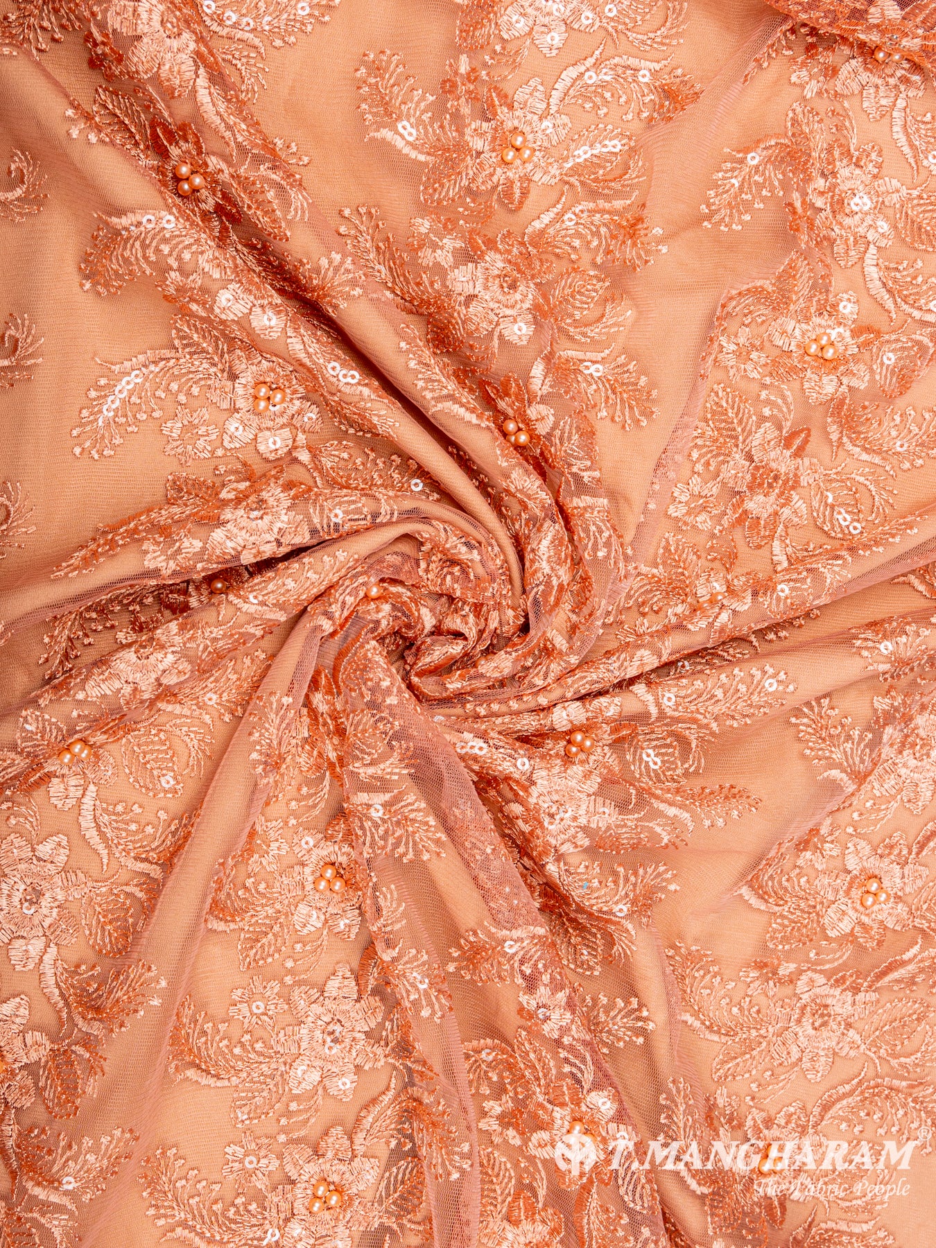 Peach Net Embroidery Fabric - EC6520 view-1