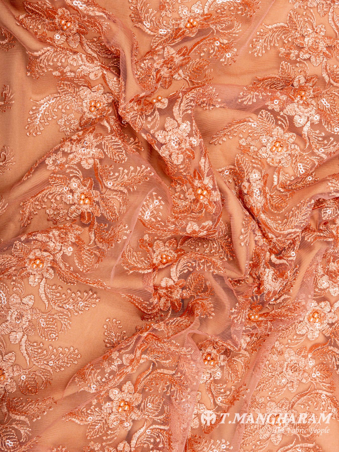 Peach Net Embroidery Fabric - EC6520 view-4