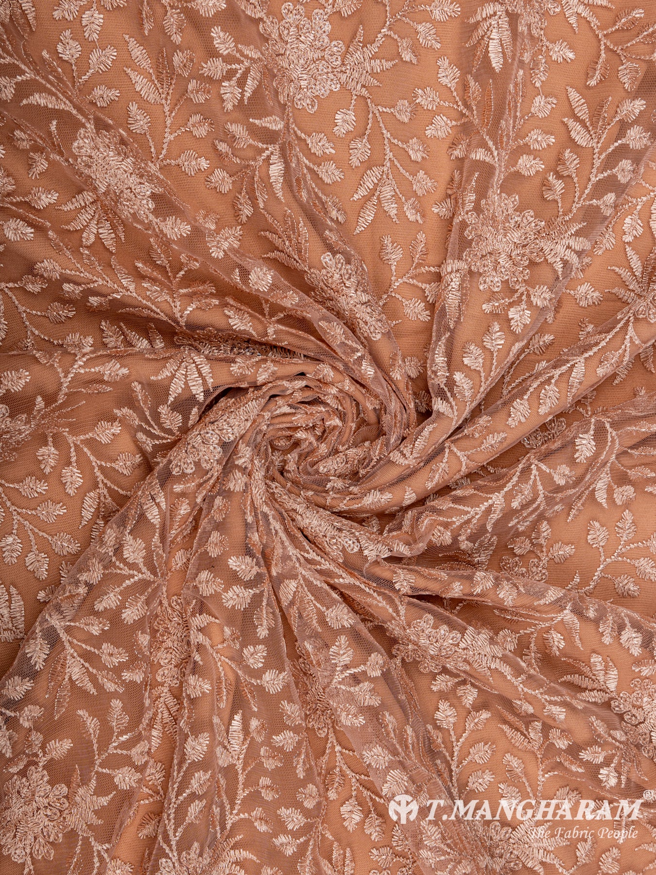 Peach Net Embroidery Fabric - EC6547 view-1