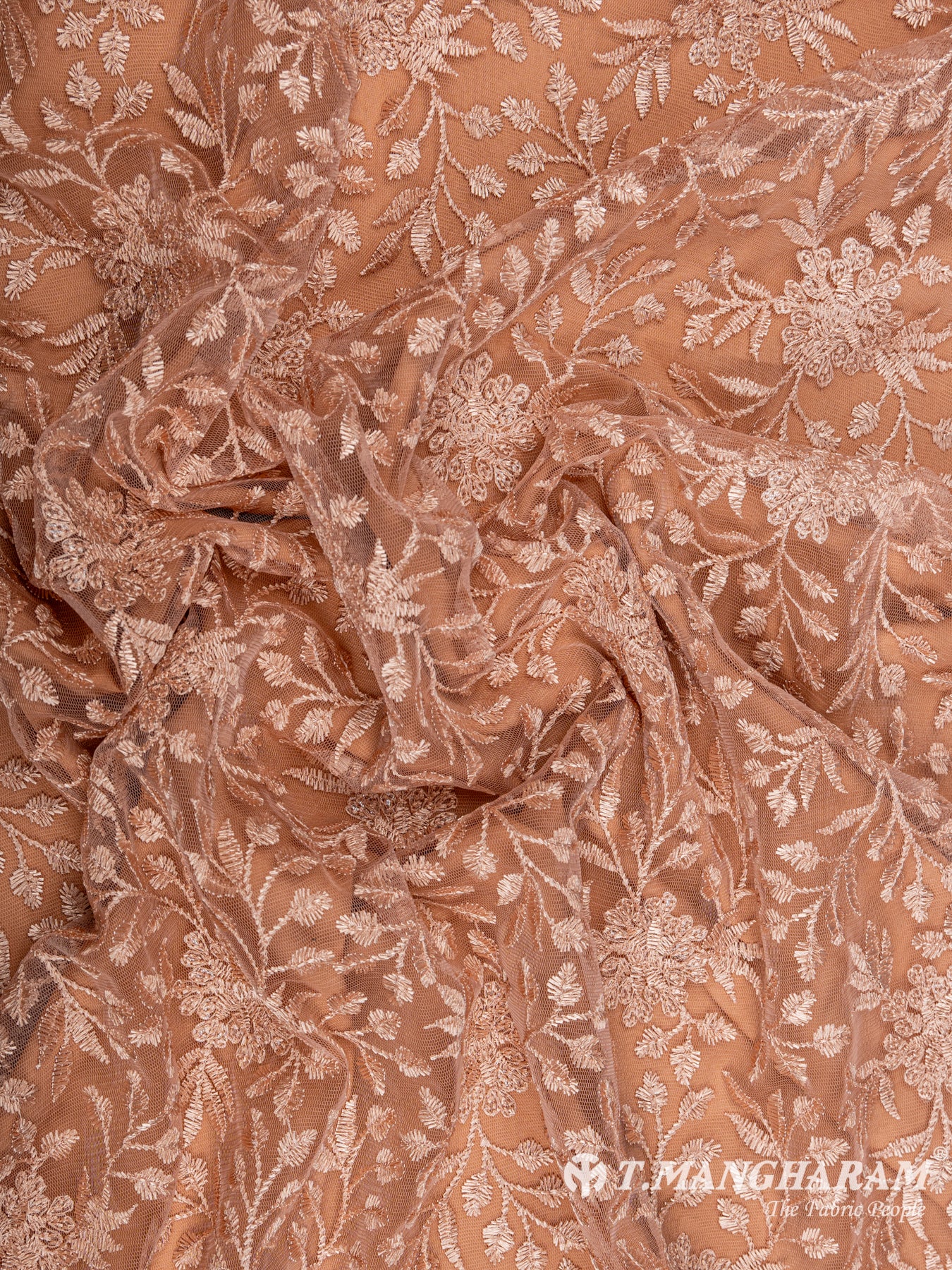 Peach Net Embroidery Fabric - EC6547 view-4