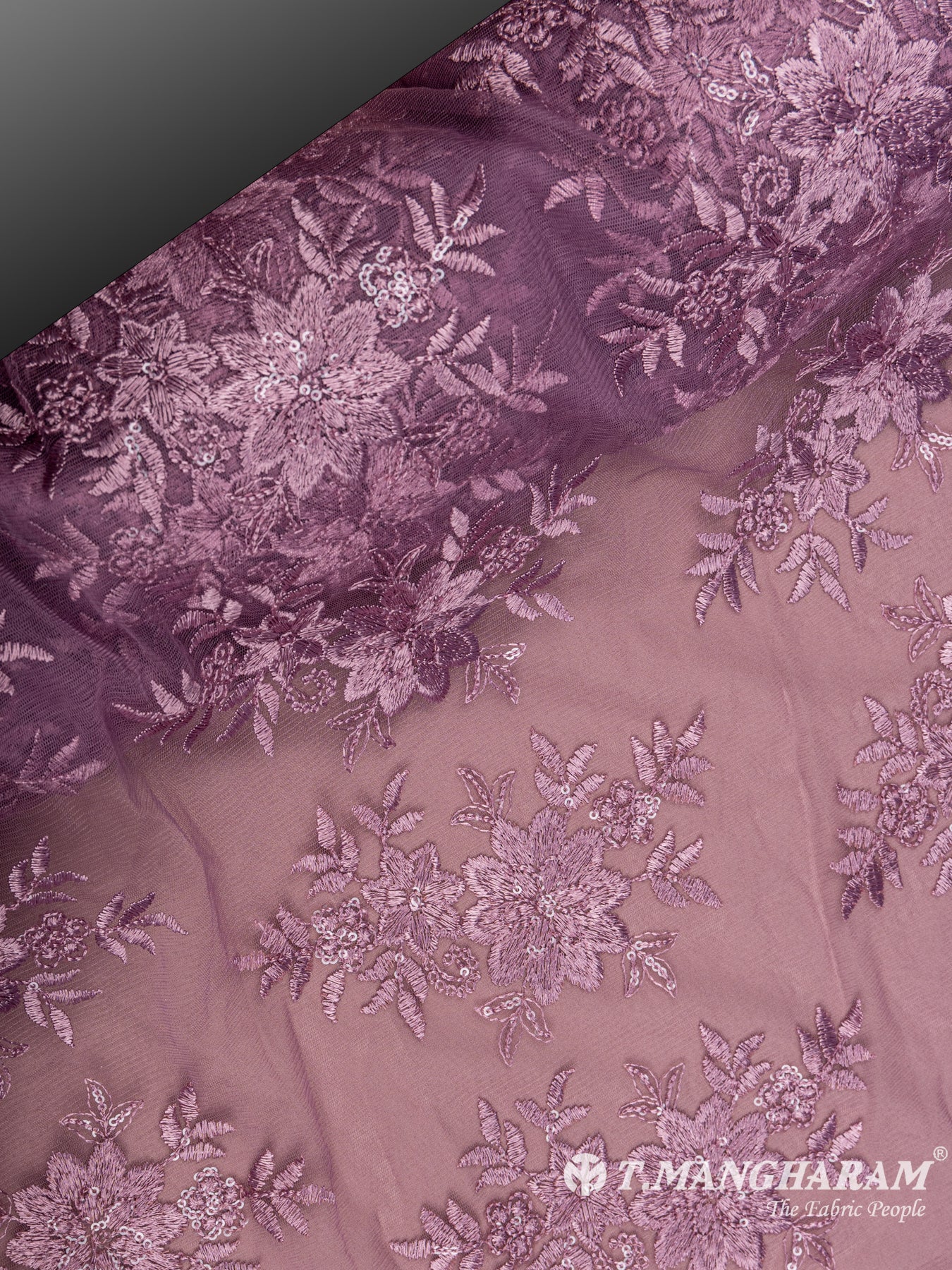 Purple Net Embroidery Fabric - EC6550 view-2