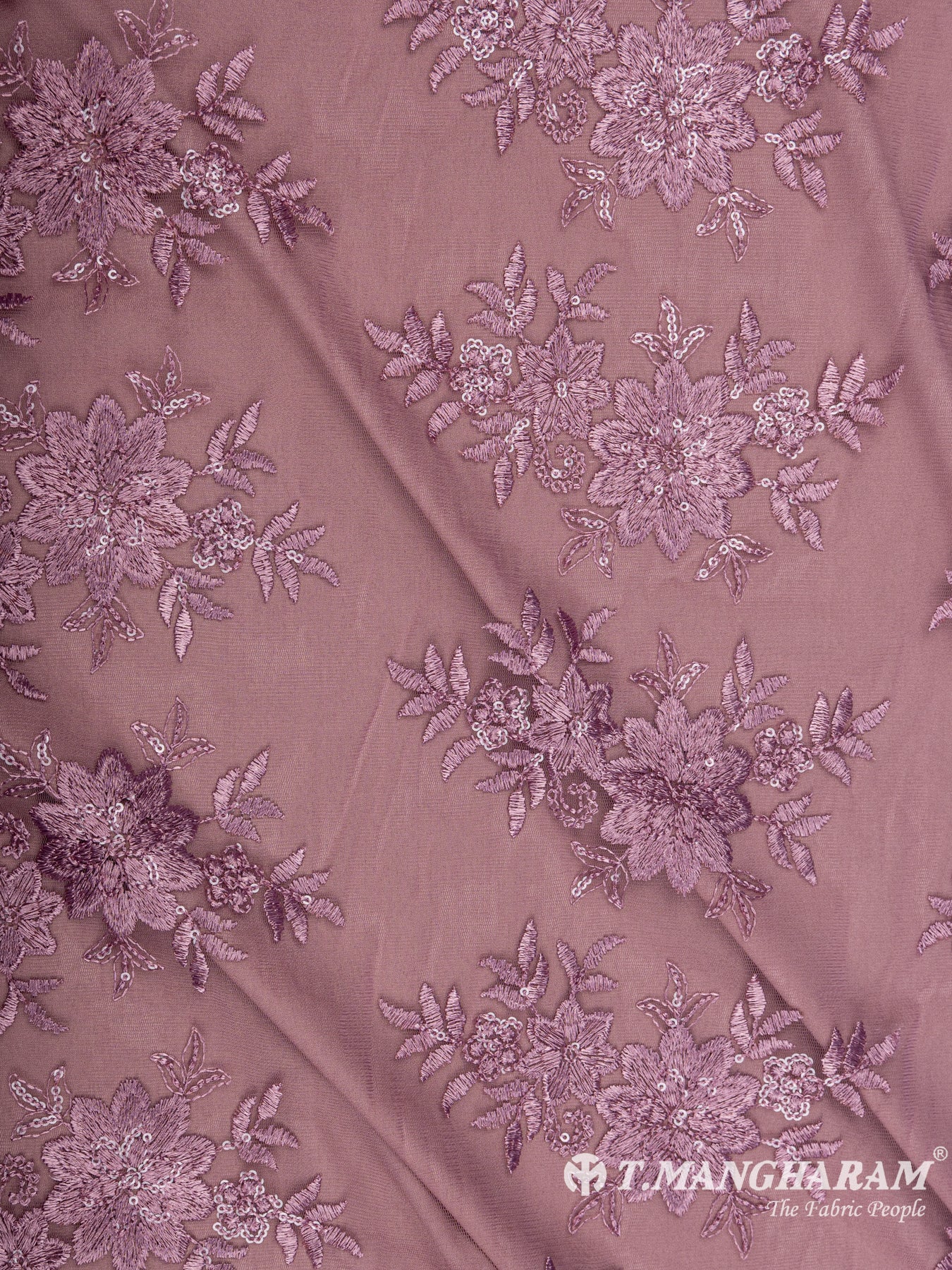 Purple Net Embroidery Fabric - EC6550 view-3