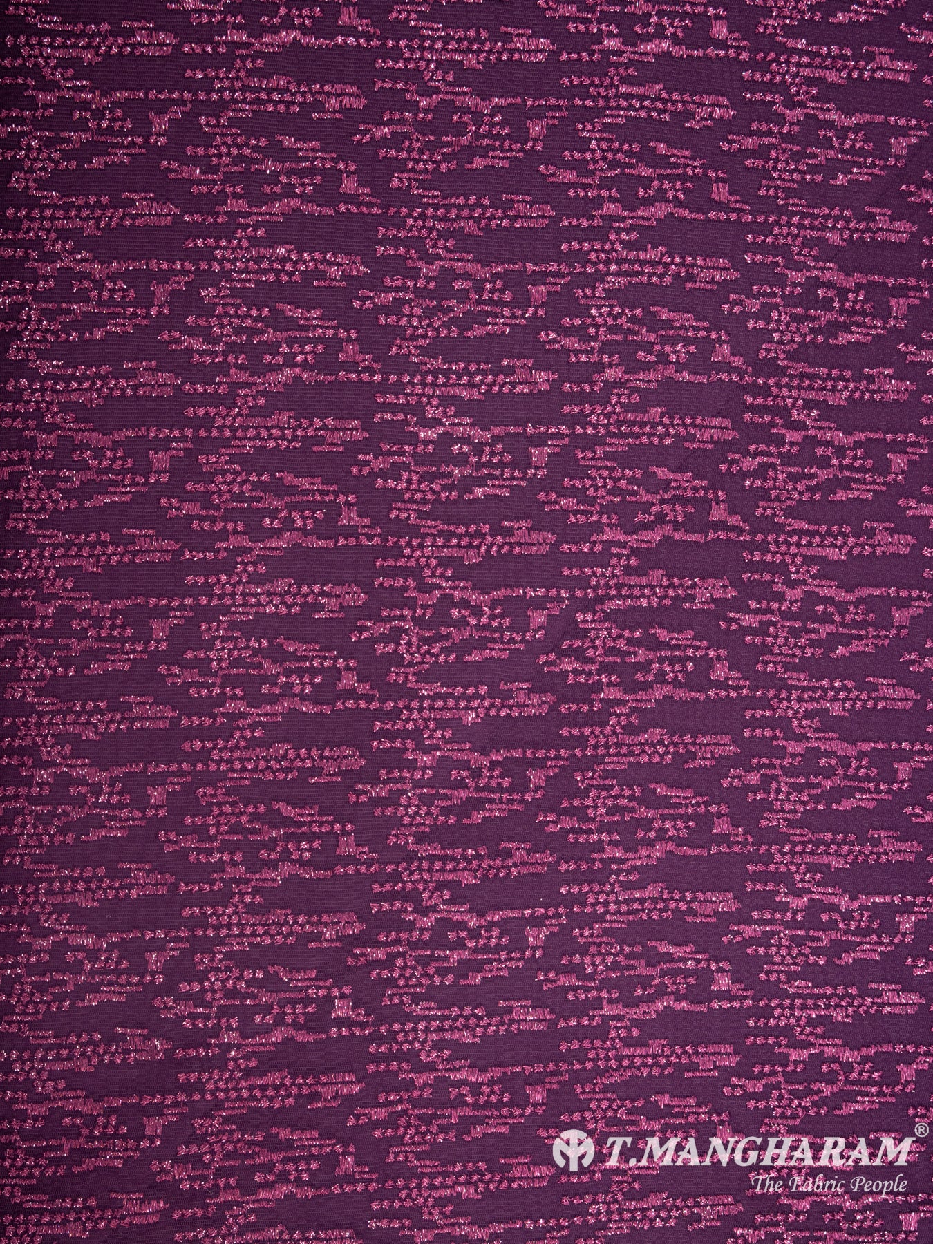 Purple Net Embroidery Fabric - EB4917 view-3