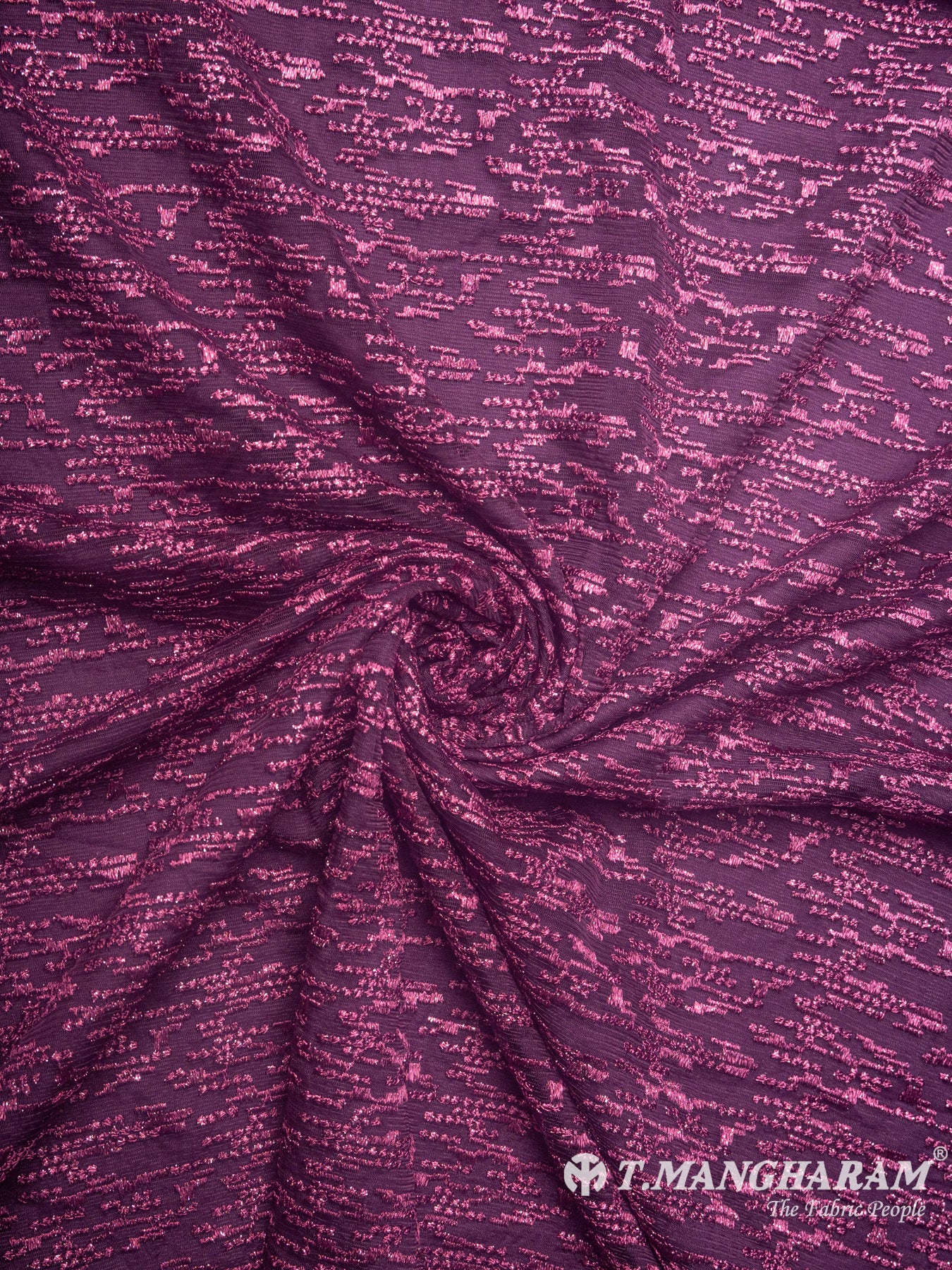 Purple Net Embroidery Fabric - EB4917 view-1