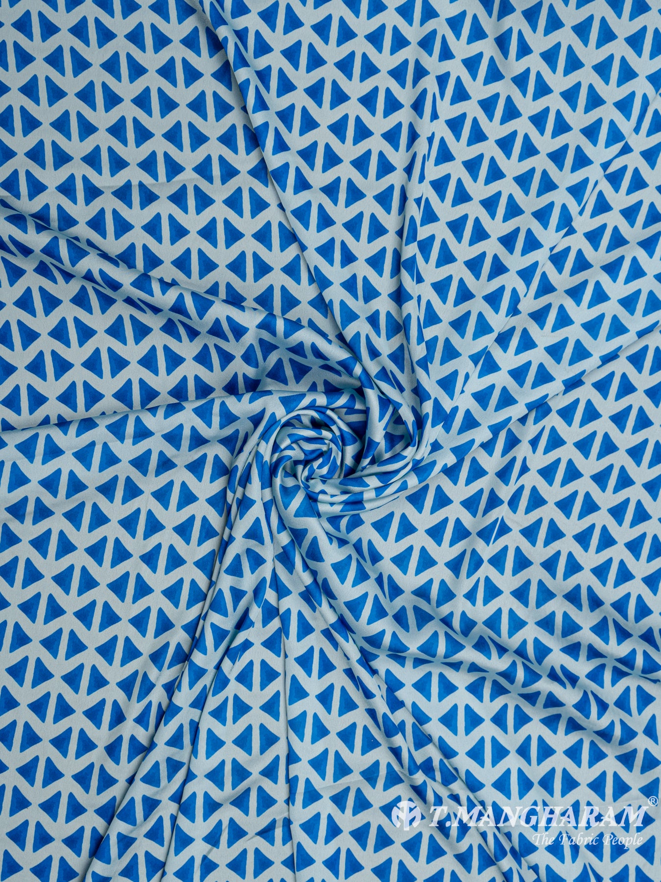 Blue Satin Fabric - EB4075 view-1