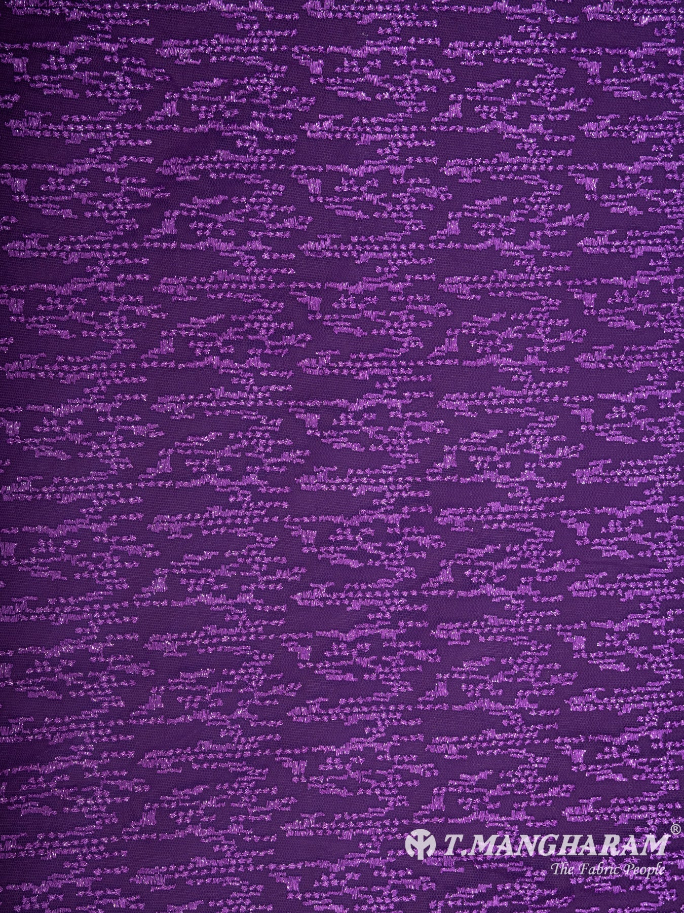 Purple Net Embroidery Fabric - EB4924 view-3