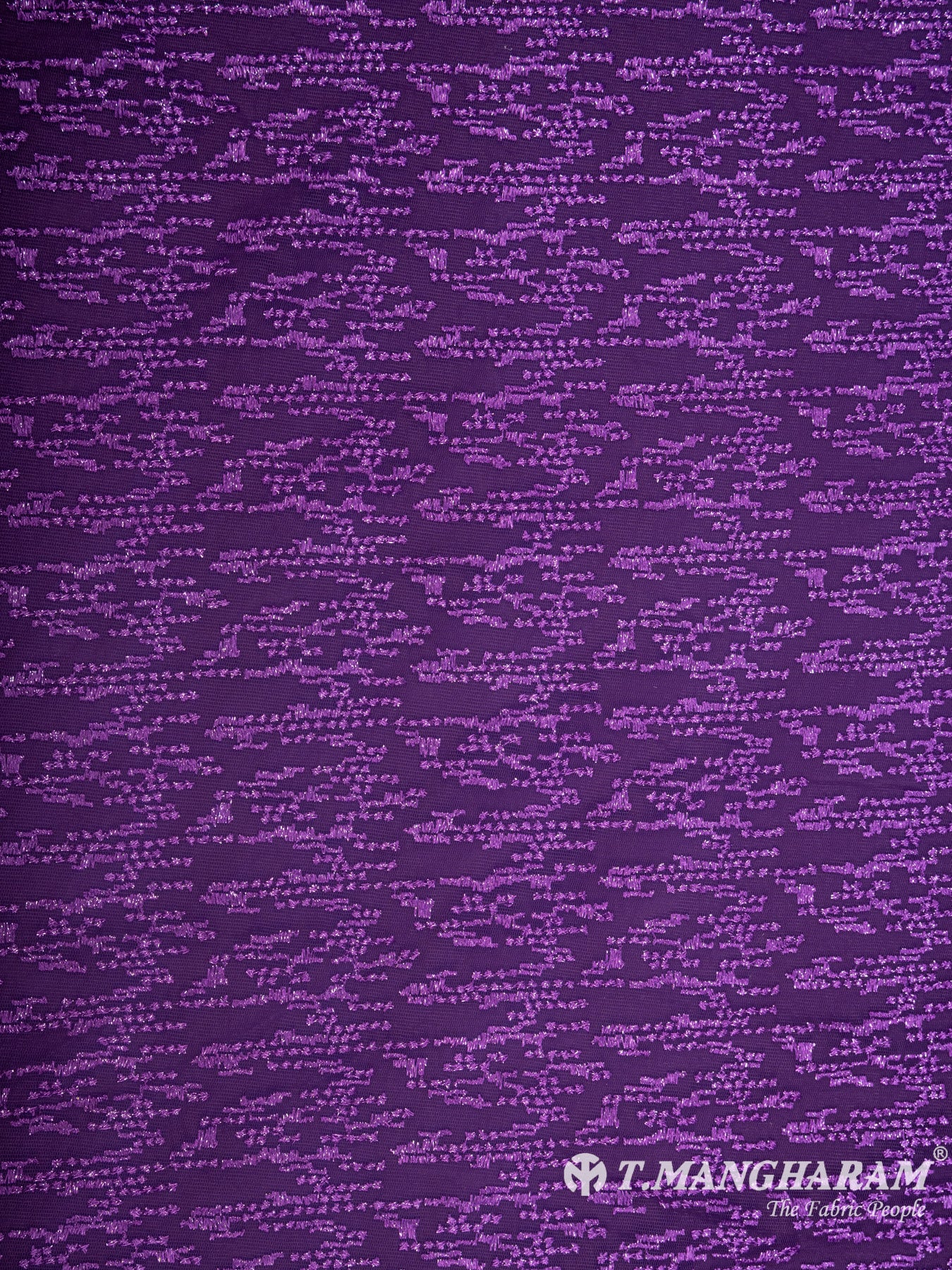 Purple Net Embroidery Fabric - EB4924 view-3