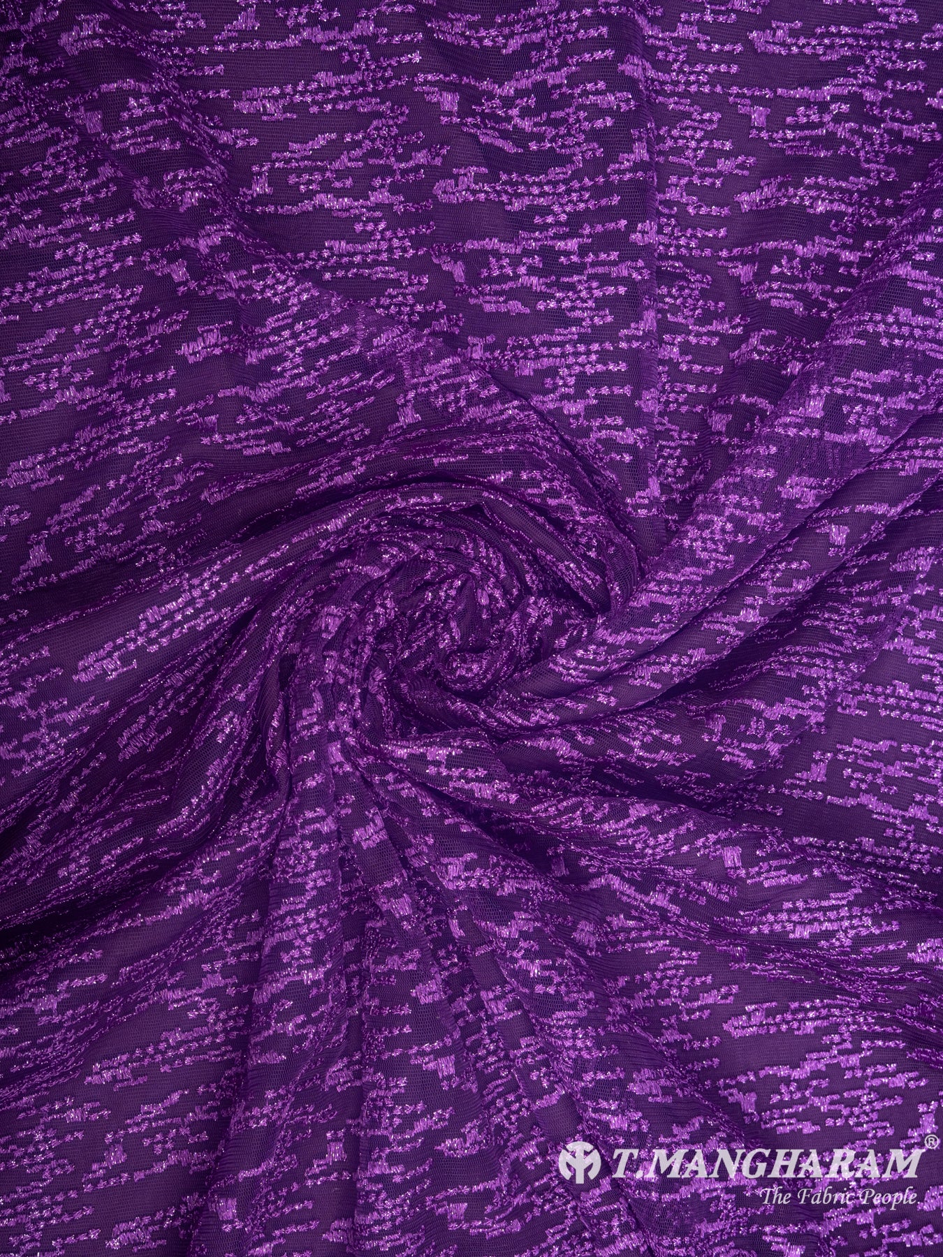 Purple Net Embroidery Fabric - EB4924 view-1