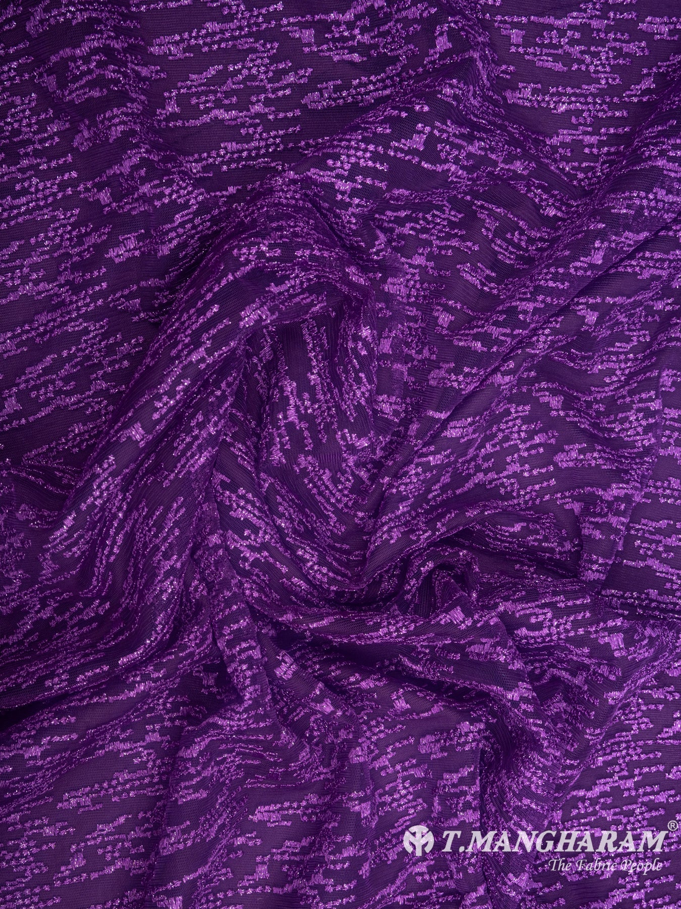 Purple Net Embroidery Fabric - EB4924 view-4