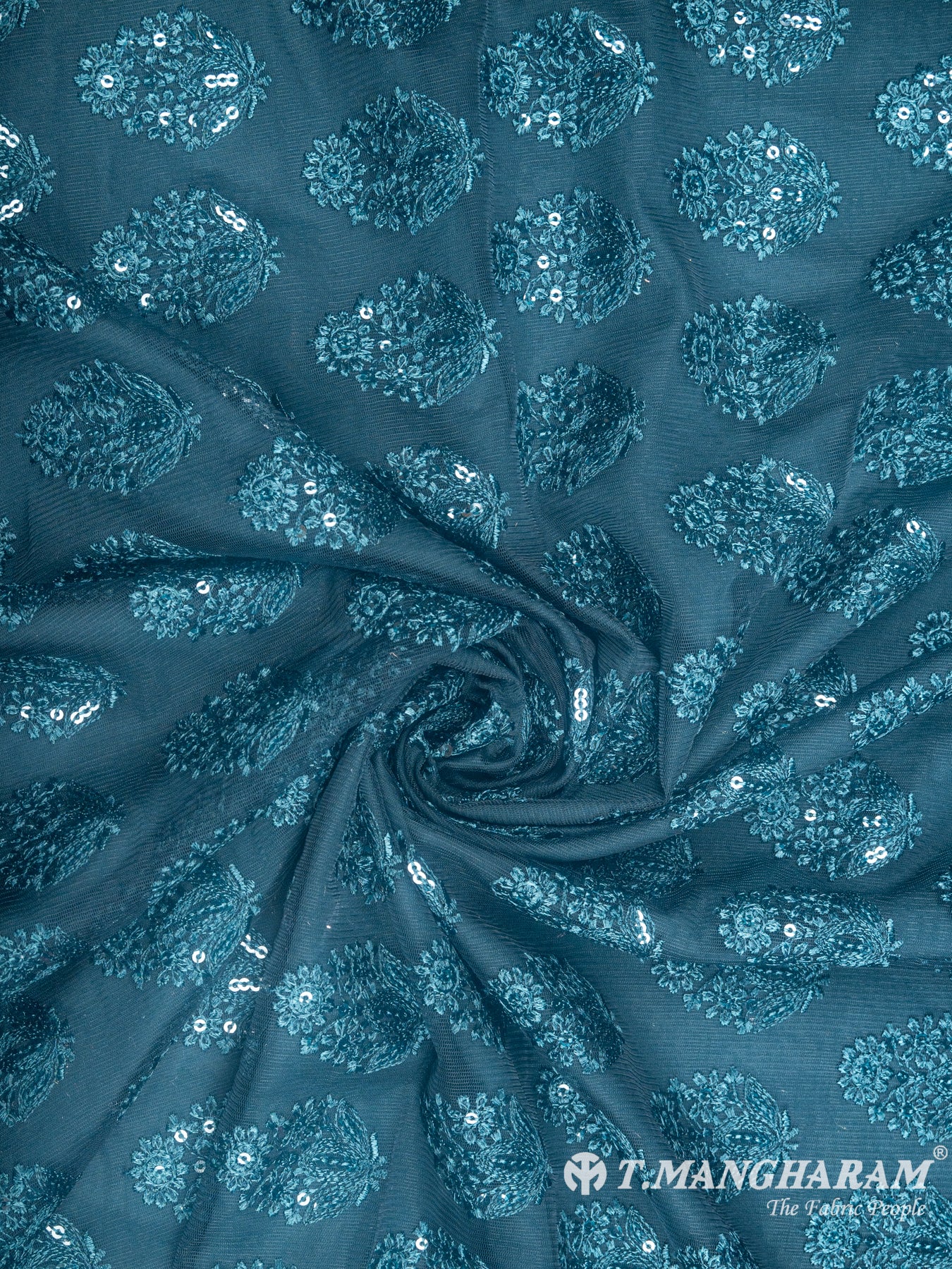 Green Net Embroidery Fabric - EB4908 view-1