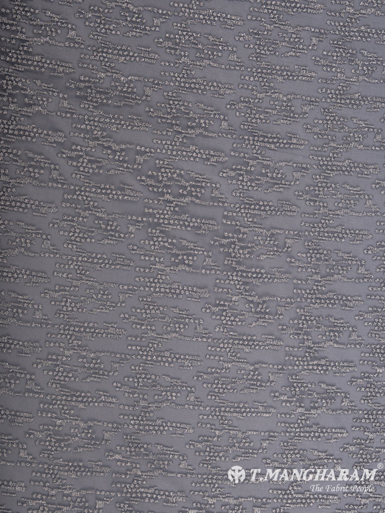 Grey Net Embroidery Fabric - EB4915 view-3
