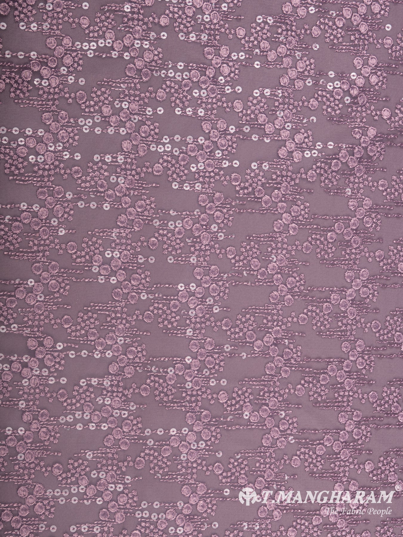 Violet Net Embroidery Fabric - EB4891 view-3