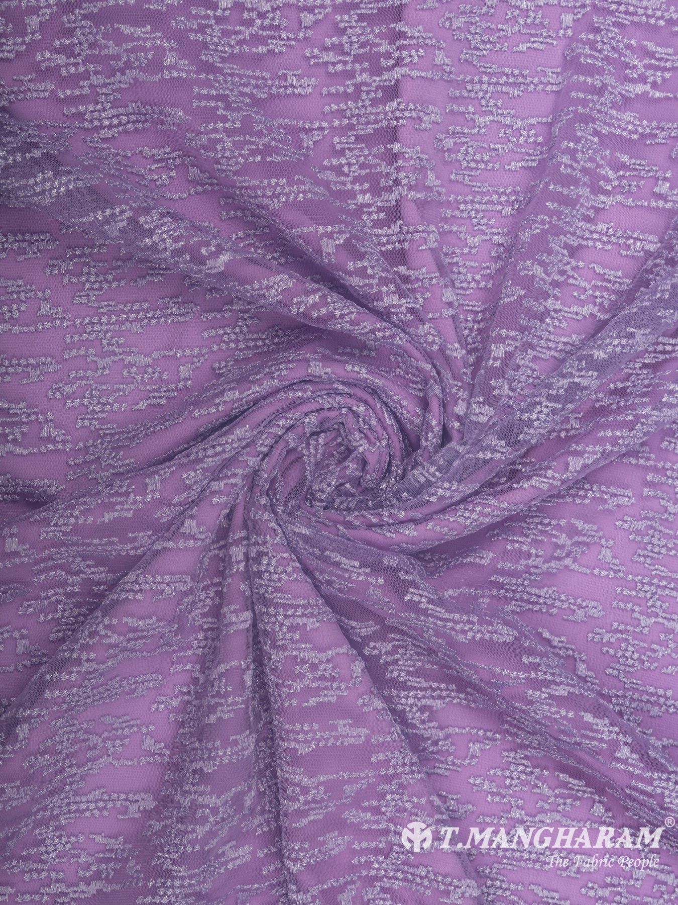 Violet Net Embroidery Fabric - EB4919 view-1