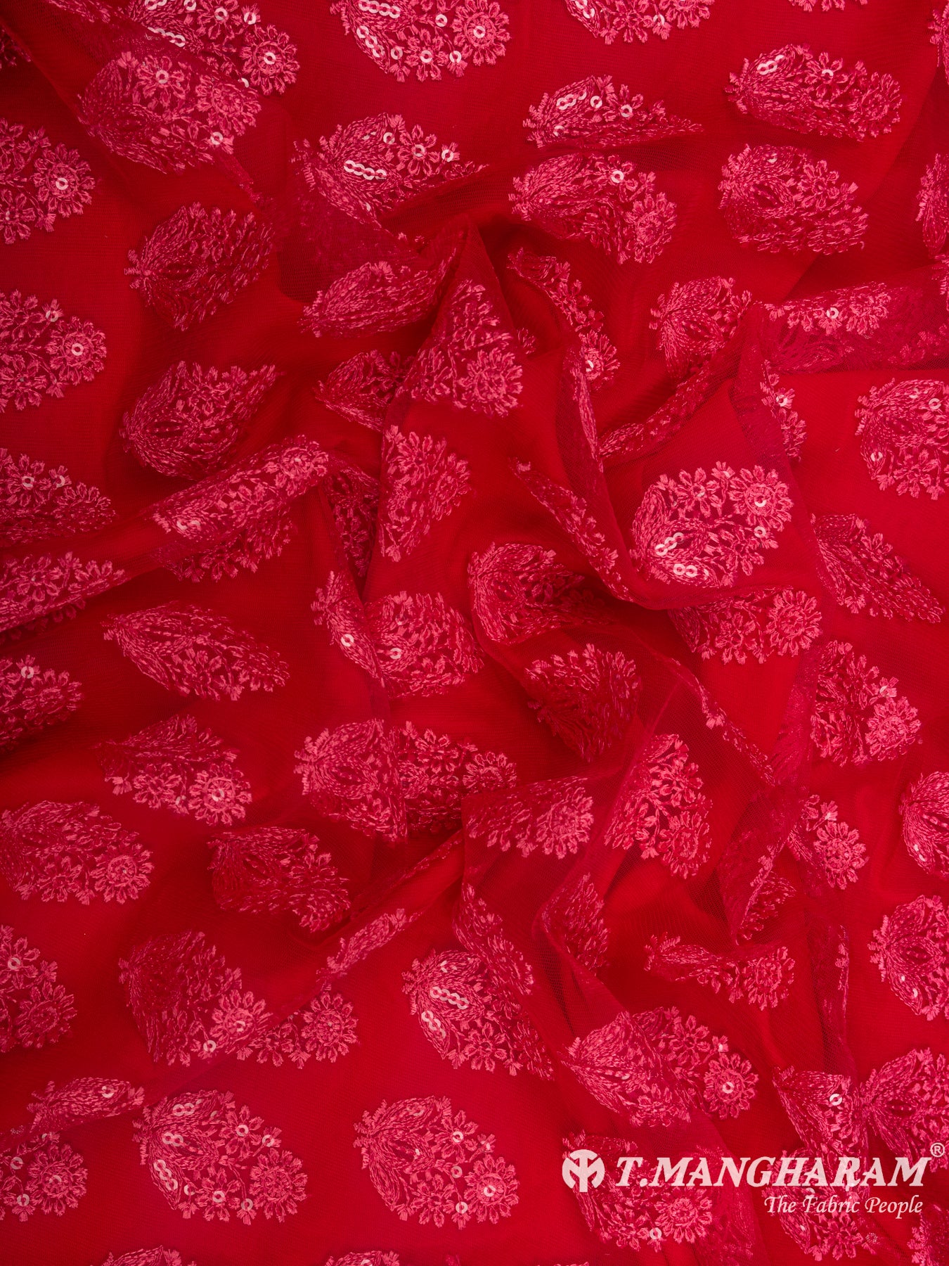 Pink Net Embroidery Fabric - EB4910 view-4