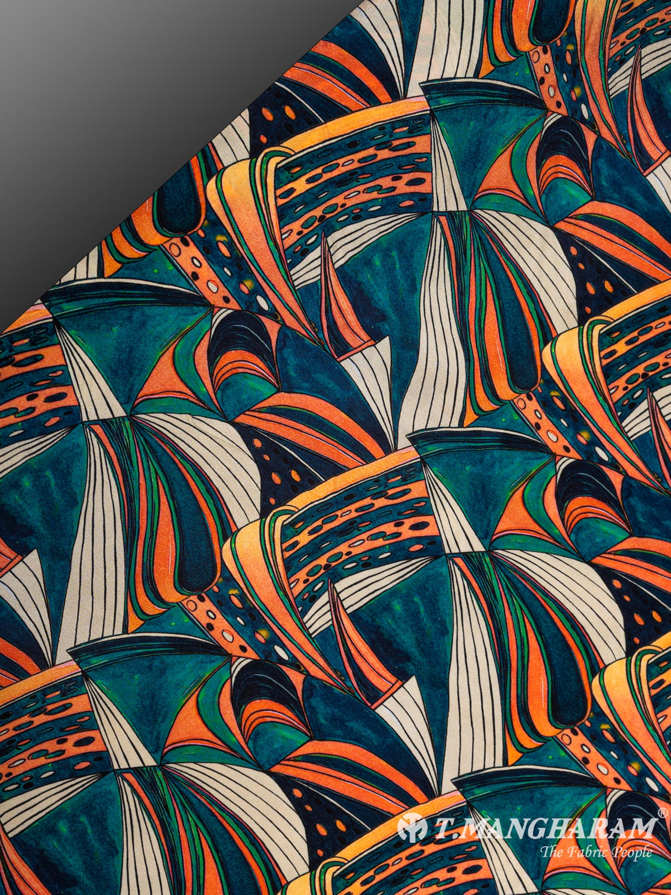 Multicolor Georgette Fabric - EB4942 view-2