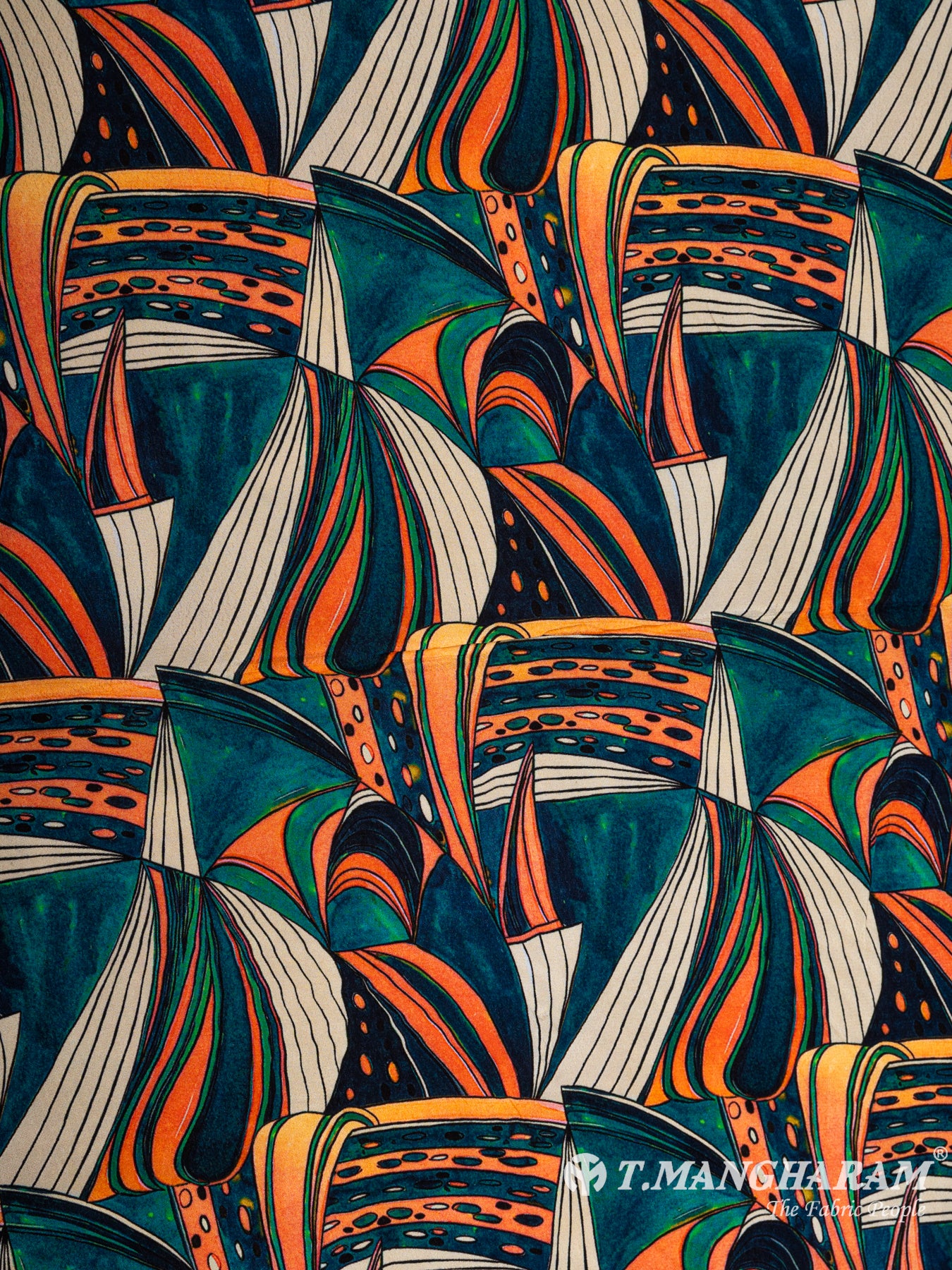 Multicolor Georgette Fabric - EB4942 view-3