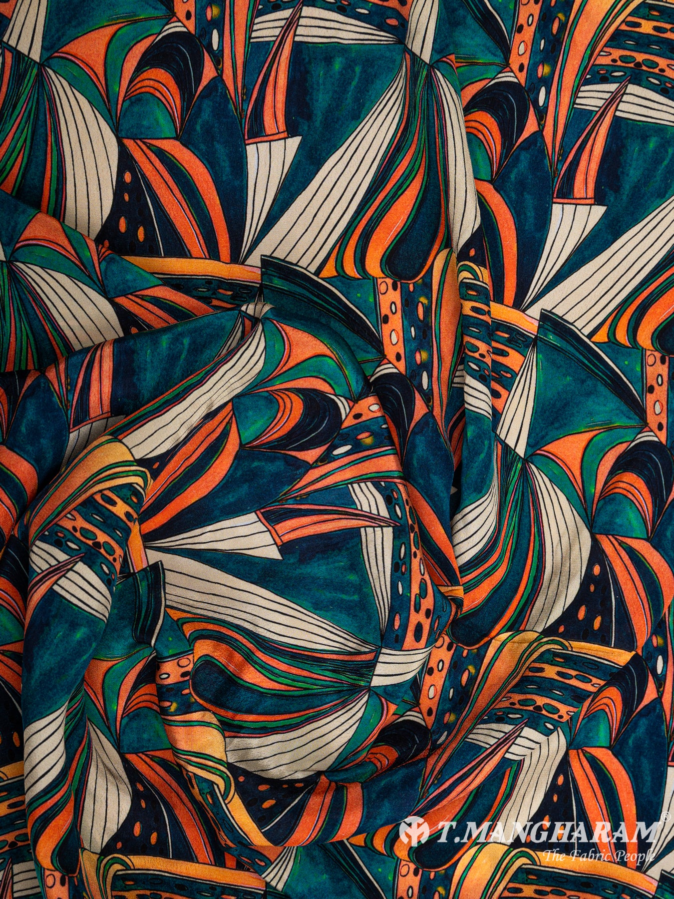 Multicolor Georgette Fabric - EB4942 view-4