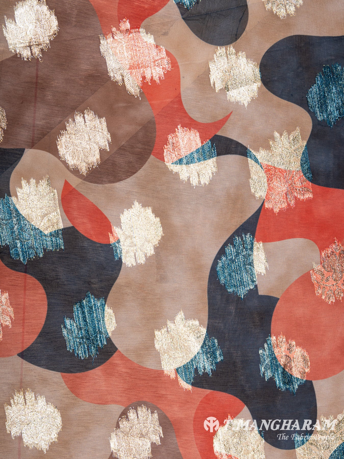Multicolor Georgette Fabric - EB4935 view-3