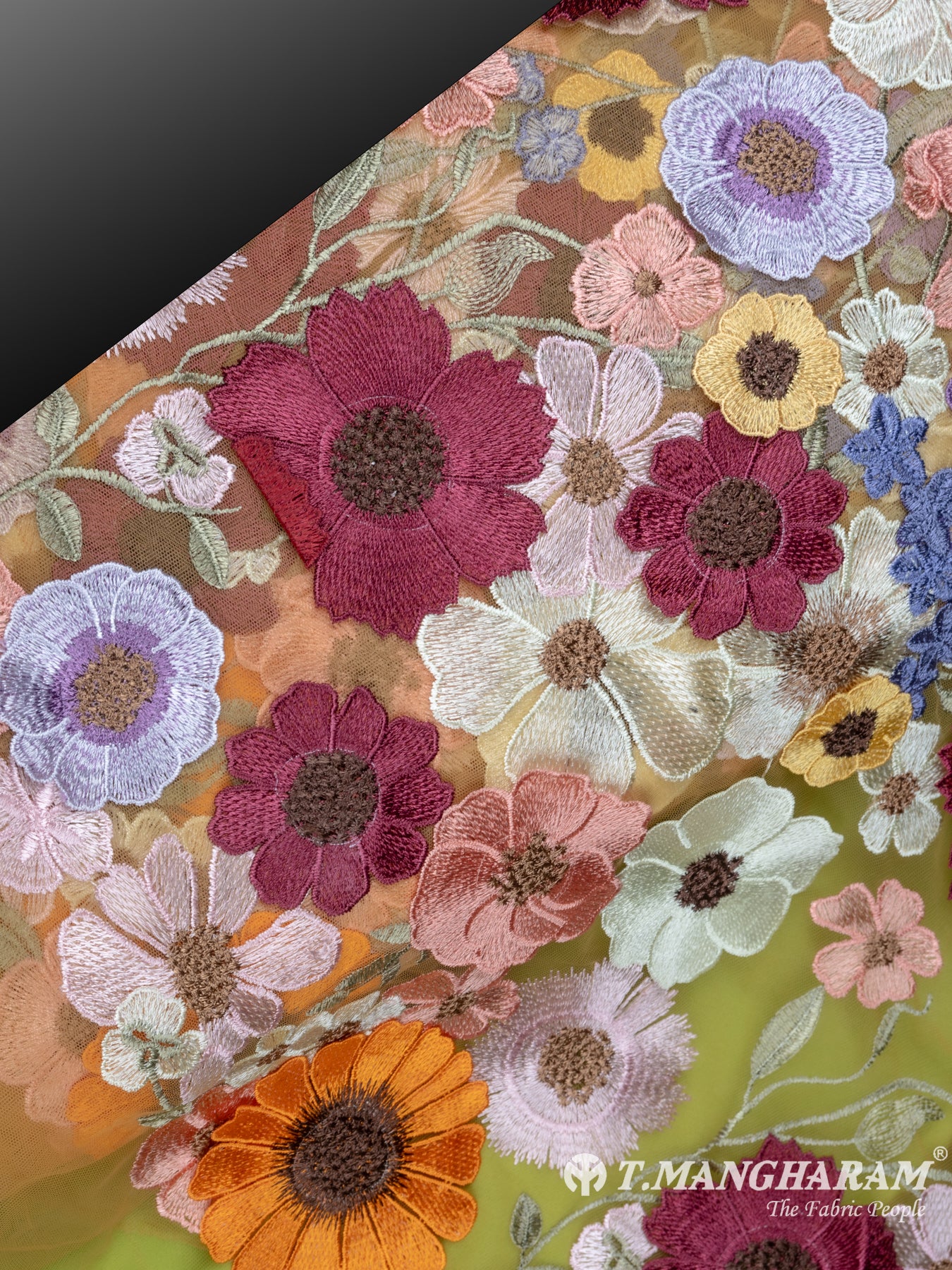 Peach Fancy Net Fabric - EC6632 view-2