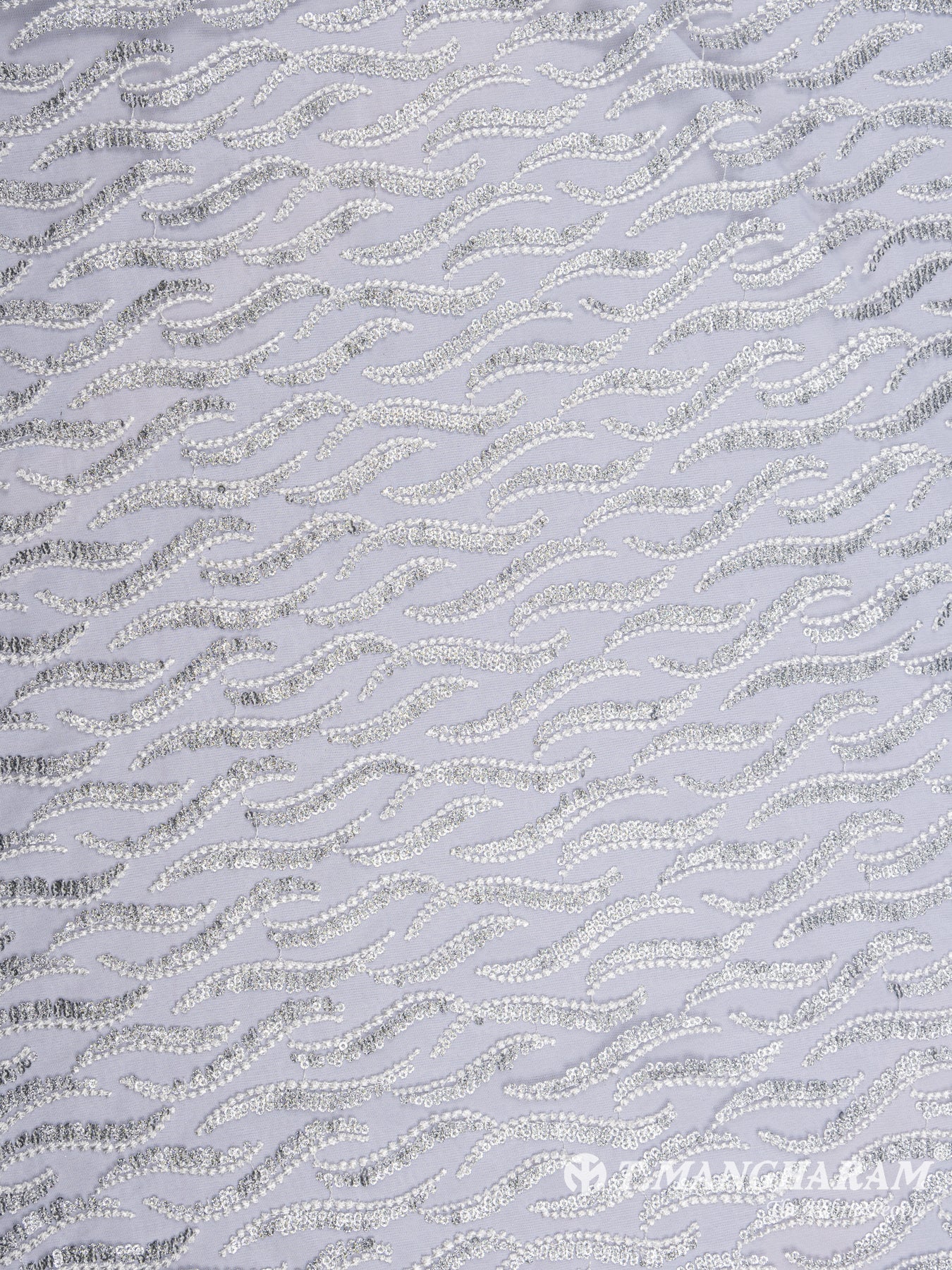 White Fancy Net Fabric - EB4170 view-3
