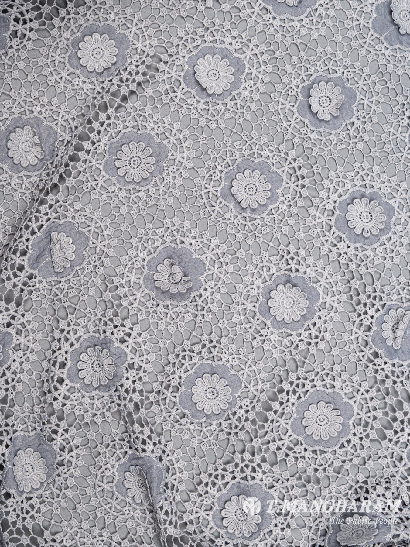 Grey Fancy Net Fabric - EC5121 view-3