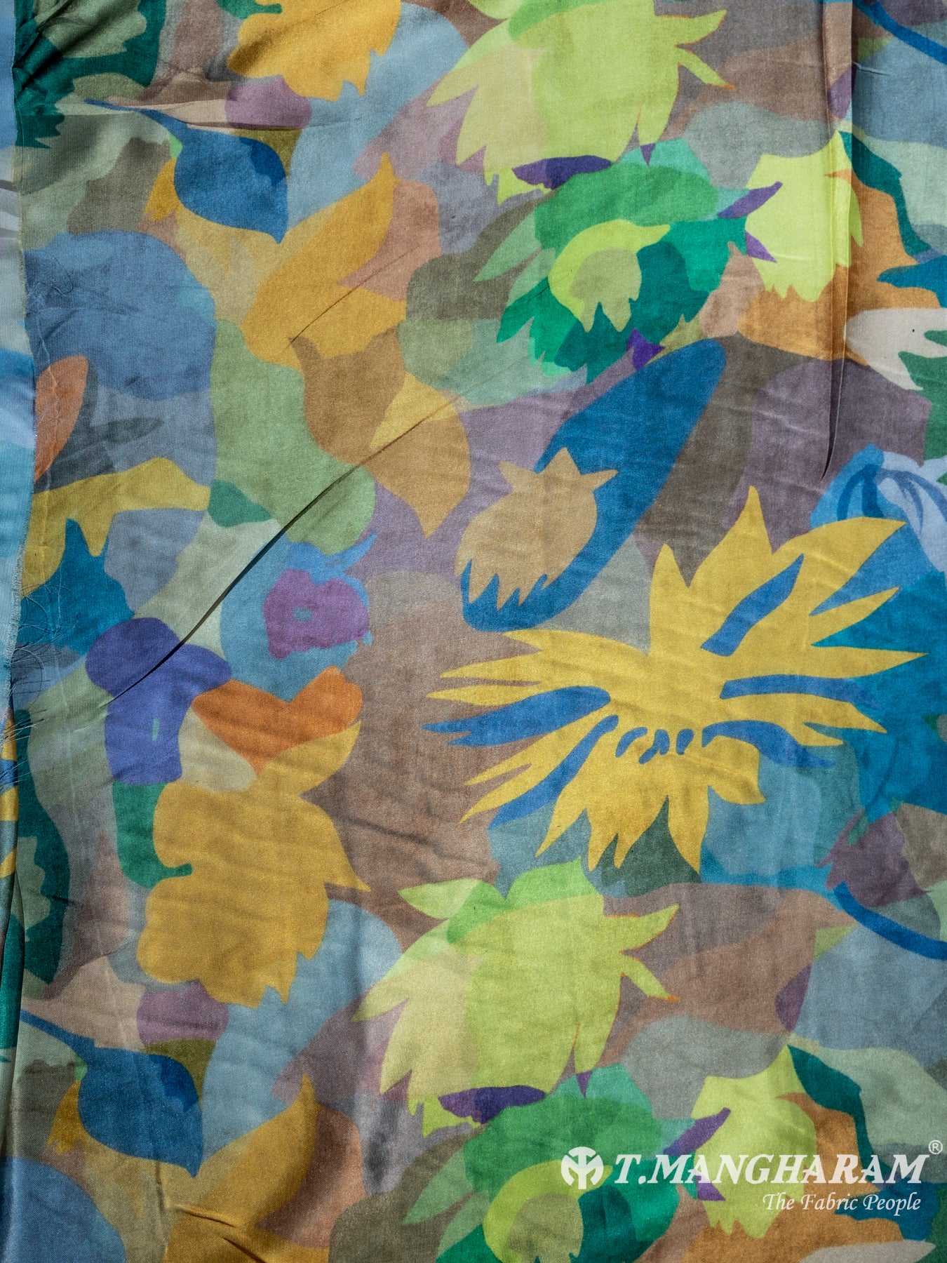 Multicolor Satin Fabric - EA2212 view-3