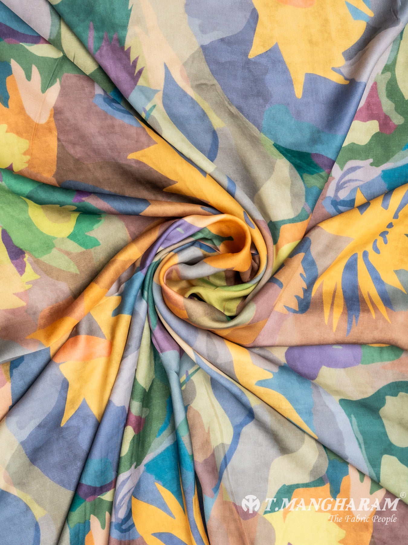 Multicolor Satin Fabric - EA2212 view-1