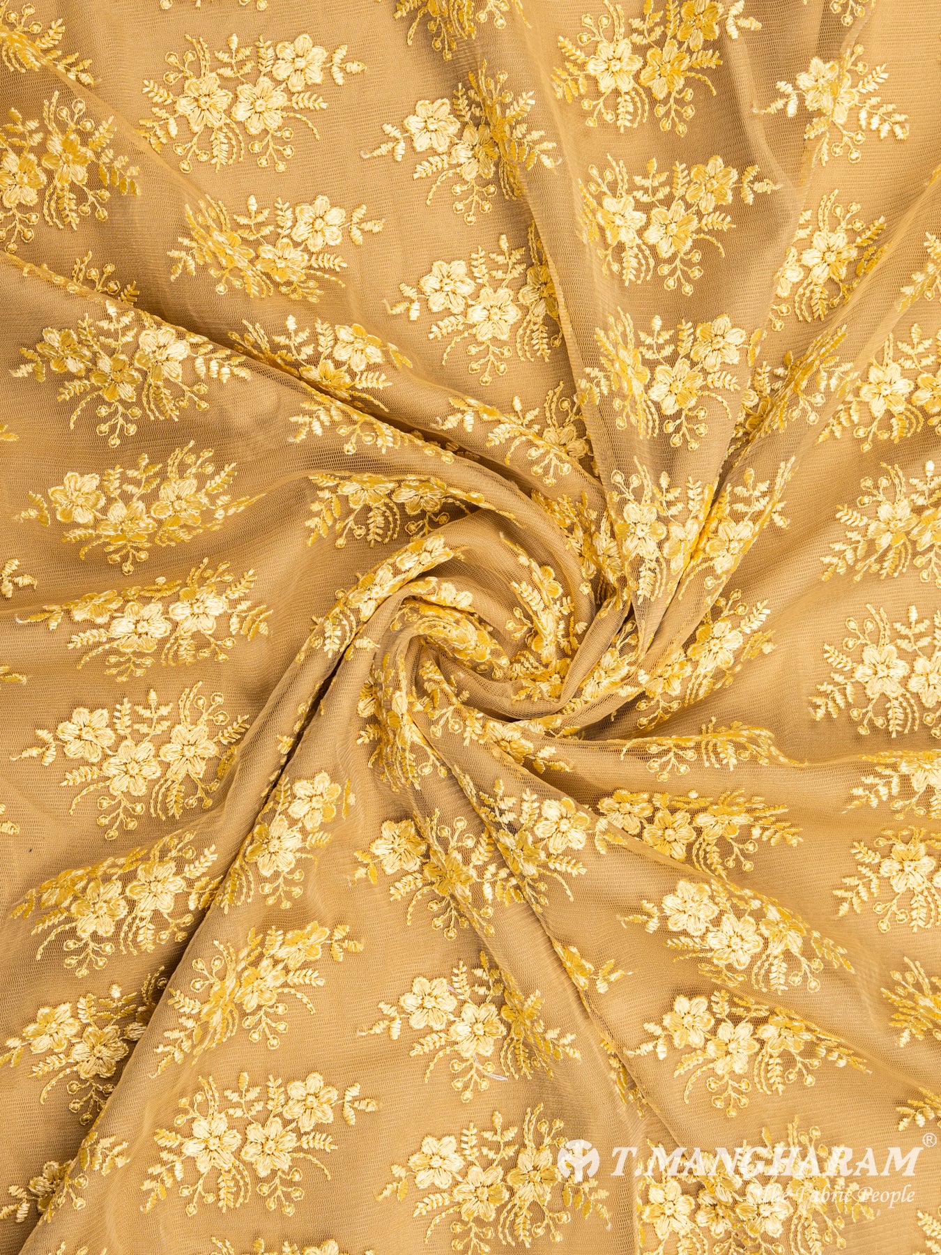 Gold Fancy Net Fabric - EB4180 view-1