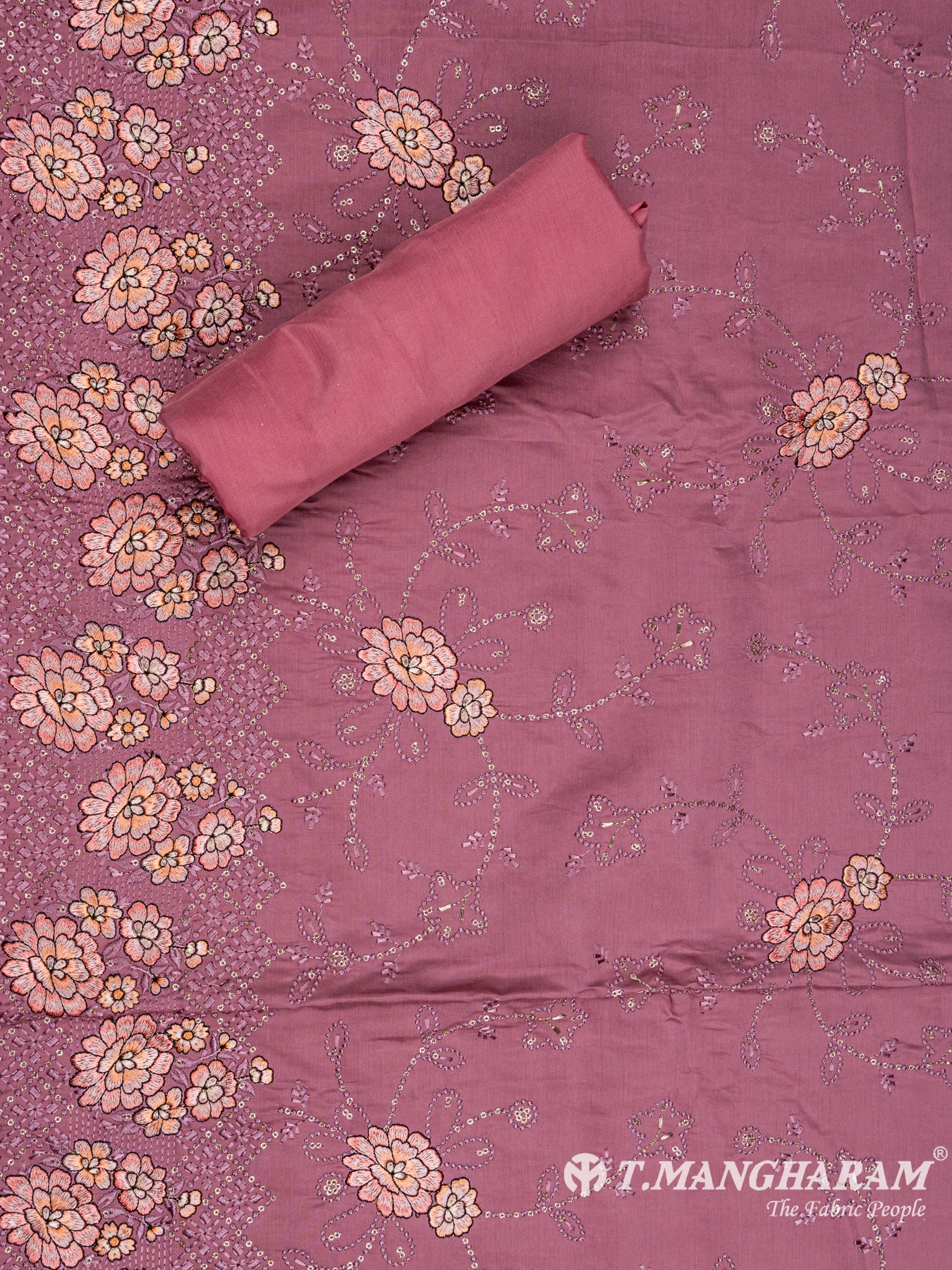 Pink Cotton Chudidhar Fabric Set - EG1528 view-3