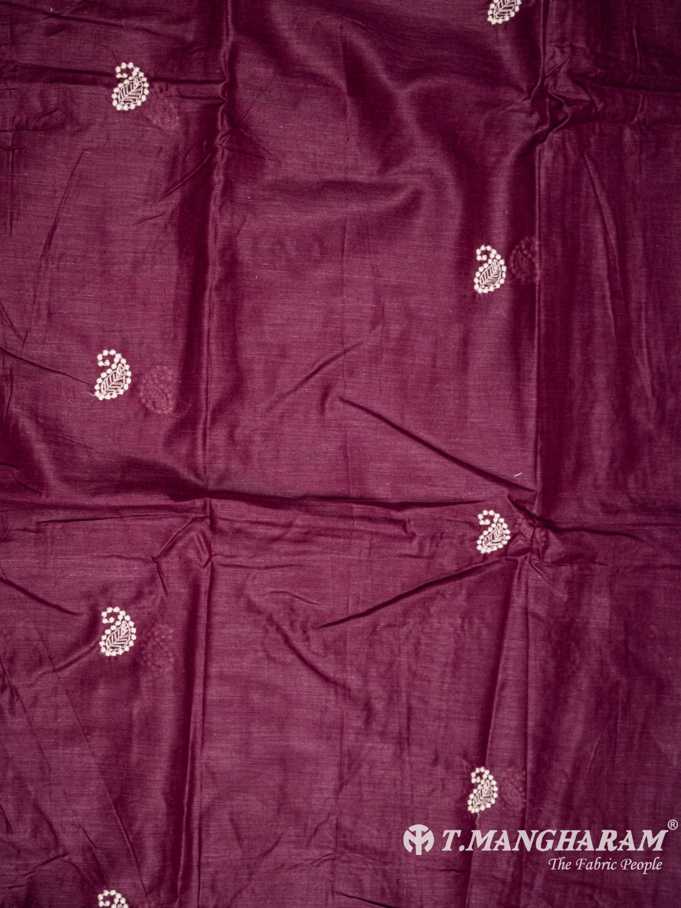 Purple Silk Chudidhar Fabric Set - EG1506 view-2