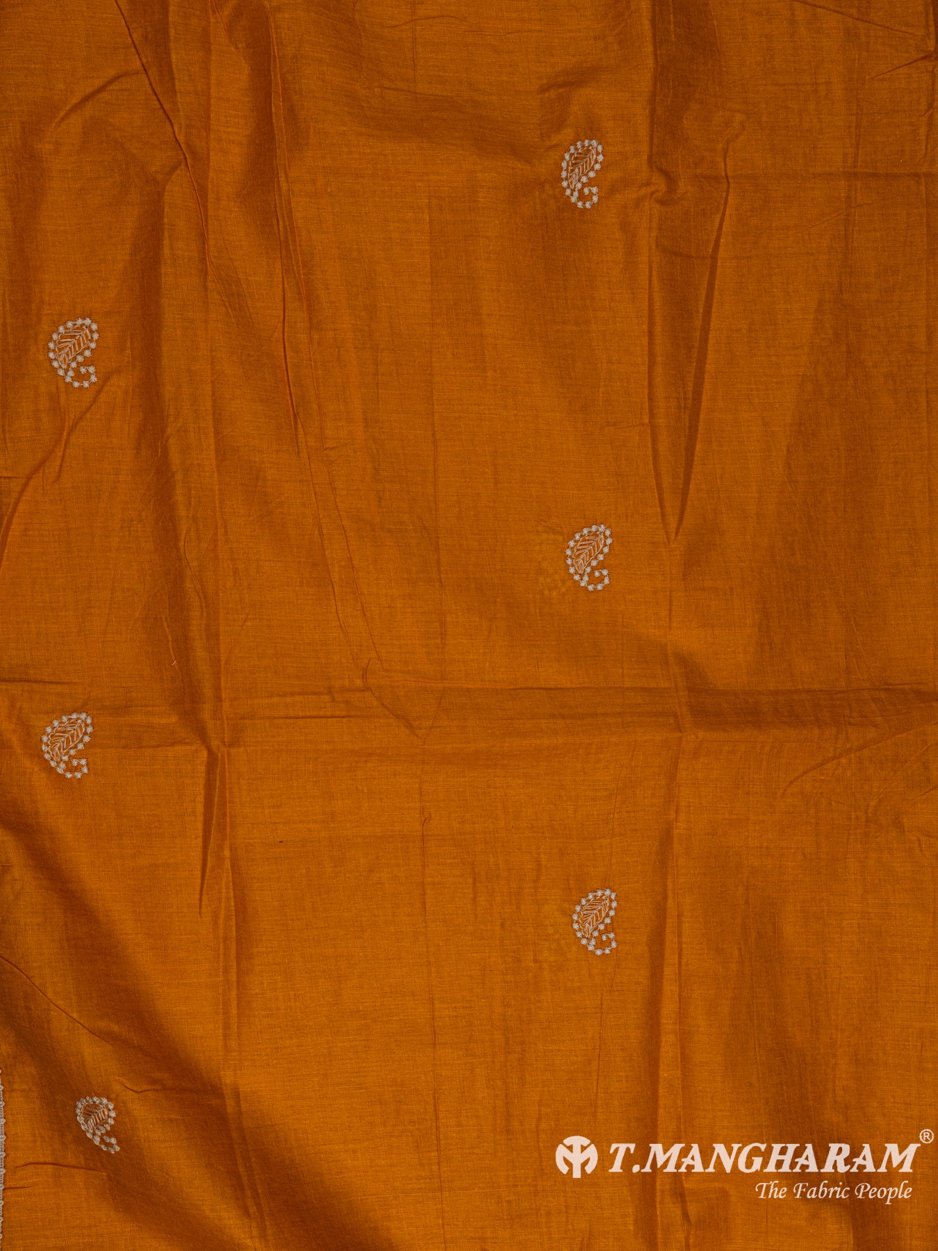 Mustard Yellow Cotton Chudidhar Fabric Set - EG1504 view-2